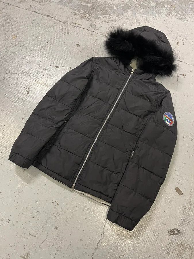 Prada AW2006 Prada Linea Rossa Fox Fur Black Hooded Puffer Jacket Size M / US 6-8 / IT 42-44 - 2 Thumbnail