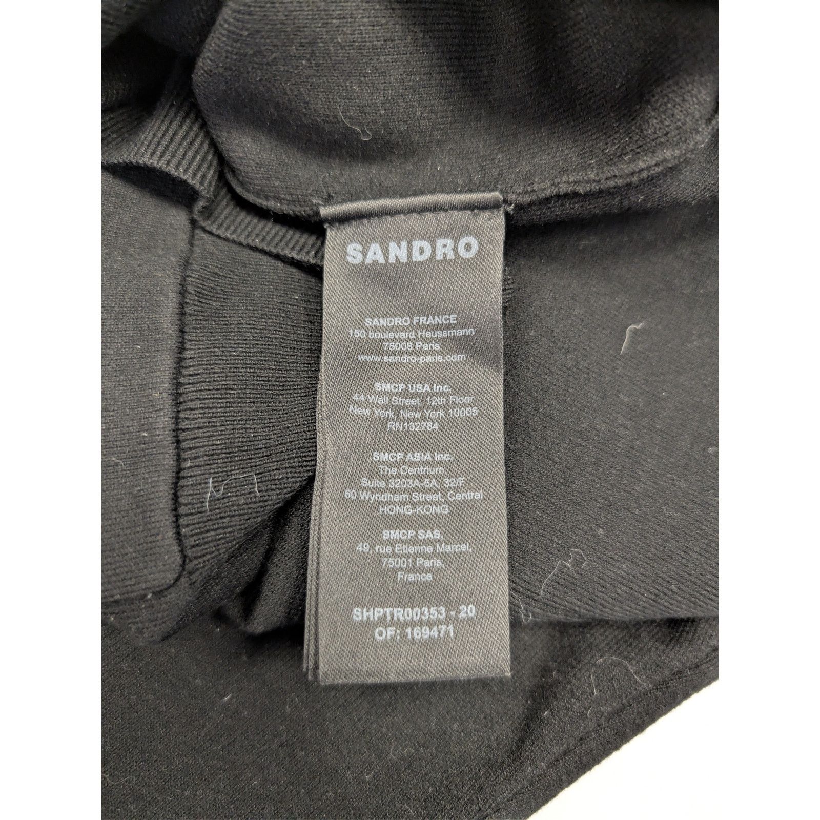 Sandro o1rshd1 CC20 Sandro Hoodie in Black Size US M / EU 48-50 / 2 - 16 Thumbnail