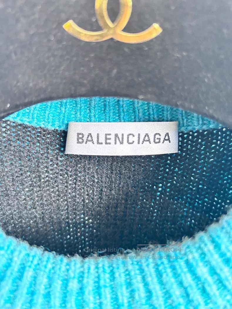 Balenciaga Balenciaga size 34 Full Logo Knit Sweater Size S / US 4 / IT 40 - 2 Thumbnail
