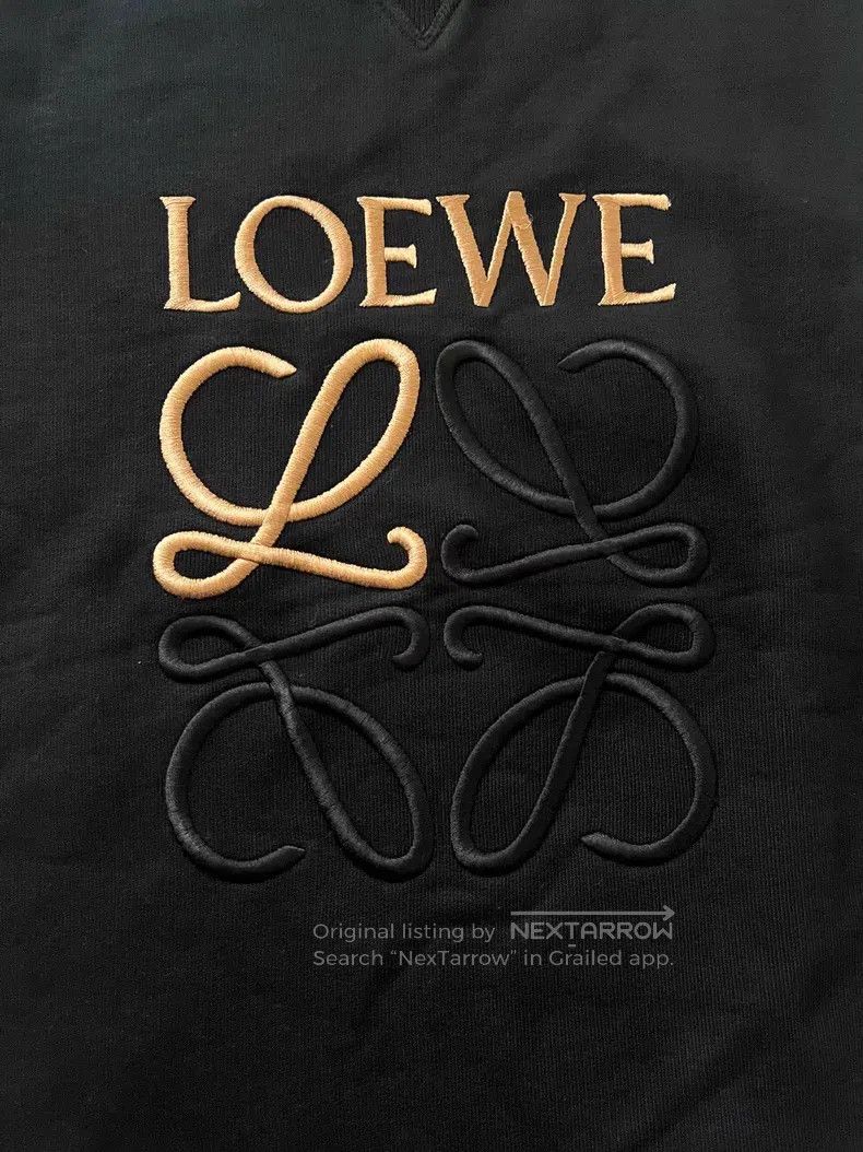 Loewe Loewe Logo embroidery cotton pullover hoodie Size US S / EU 44-46 / 1 - 3 Thumbnail