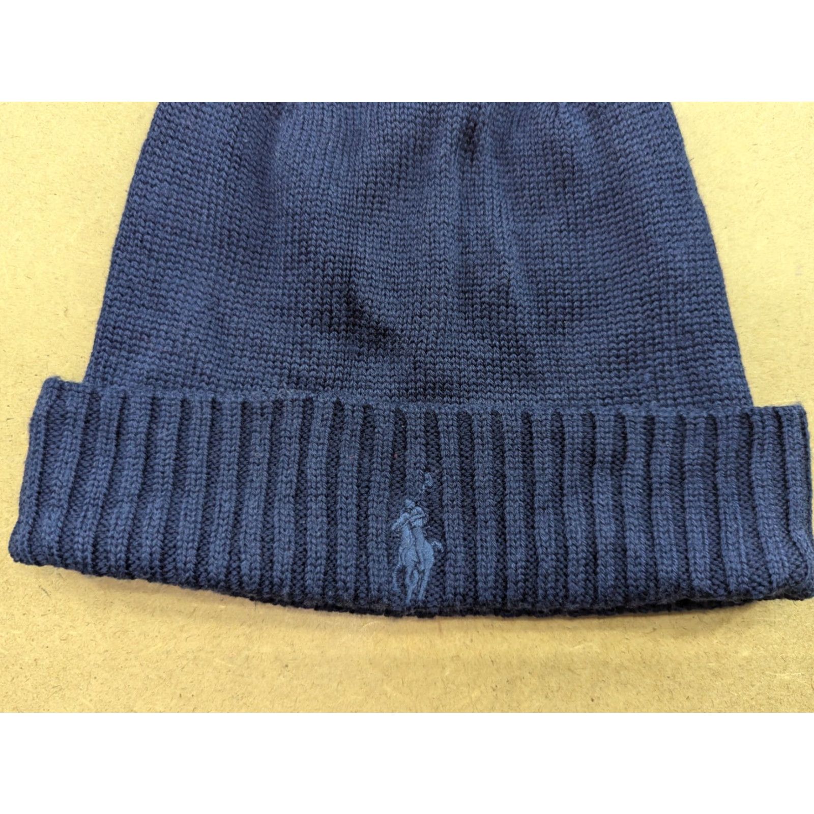 Polo Ralph Lauren Polo Ralph Lauren Beanie Hat One Size Cuffed Pony 100% Merino Wool Blue Wool Knit Thermal Beanie Unisex Adults Mens Womens Size US M / EU 48-50 / 2 - 3 Thumbnail
