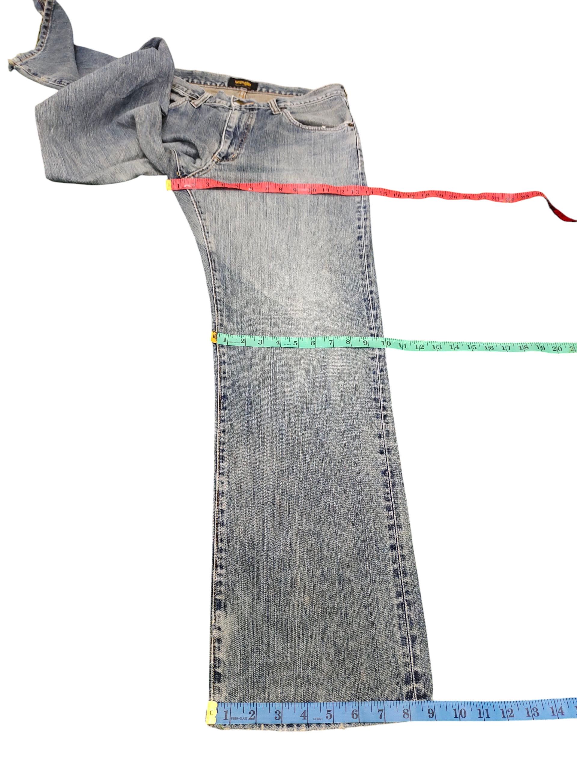 Undercover Vintage 90s Wrangler Regular Distress Sand Wash Denim Jeans Size US 33 - 16 Thumbnail