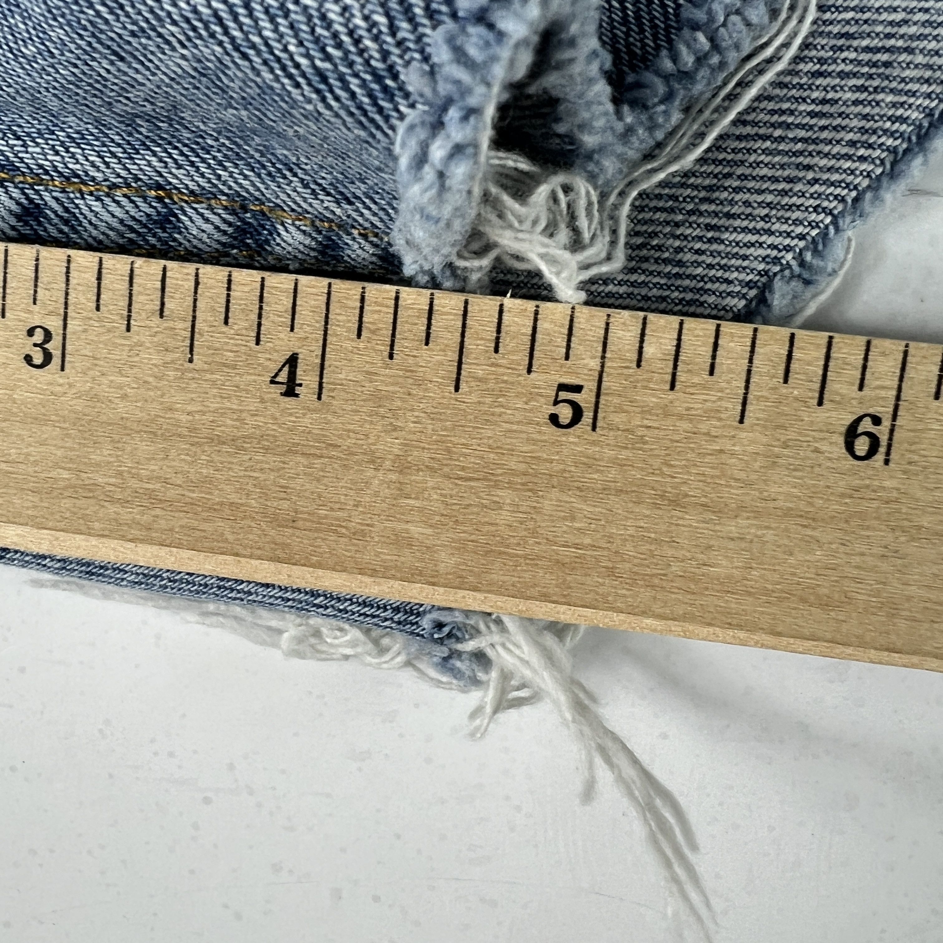 Levi's × Vintage Y2K` Levi's Jean Shorts 550 Faded Cut Off Cotton Denim Jorts Size US 34 / EU 50 - 15 Thumbnail