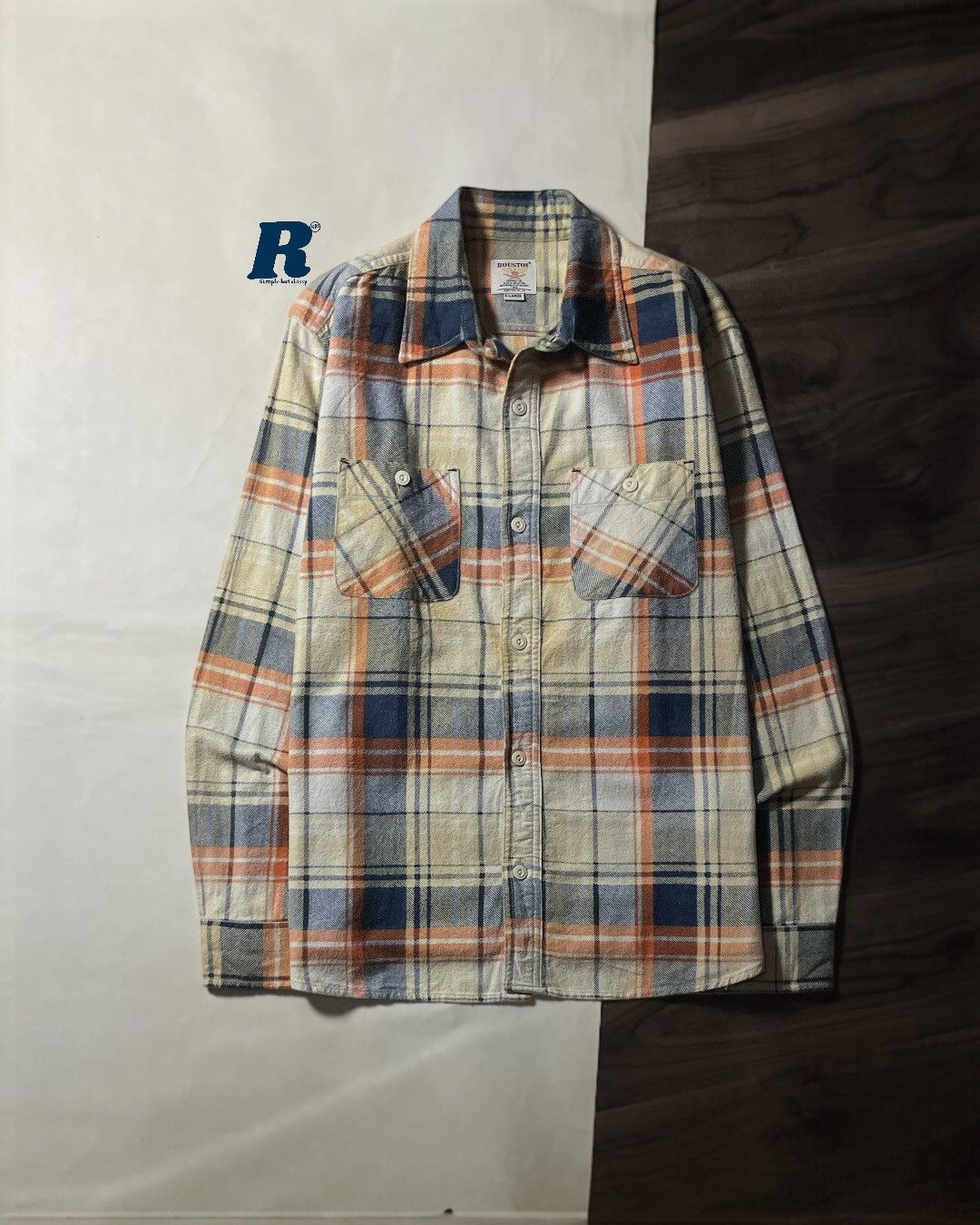 Japanese Brand FLANNEL SHIRT DOUBLE POCKET HOUSTON JAPAN SIZE XL fit L Size US L / EU 52-54 / 3 - 1 Thumbnail