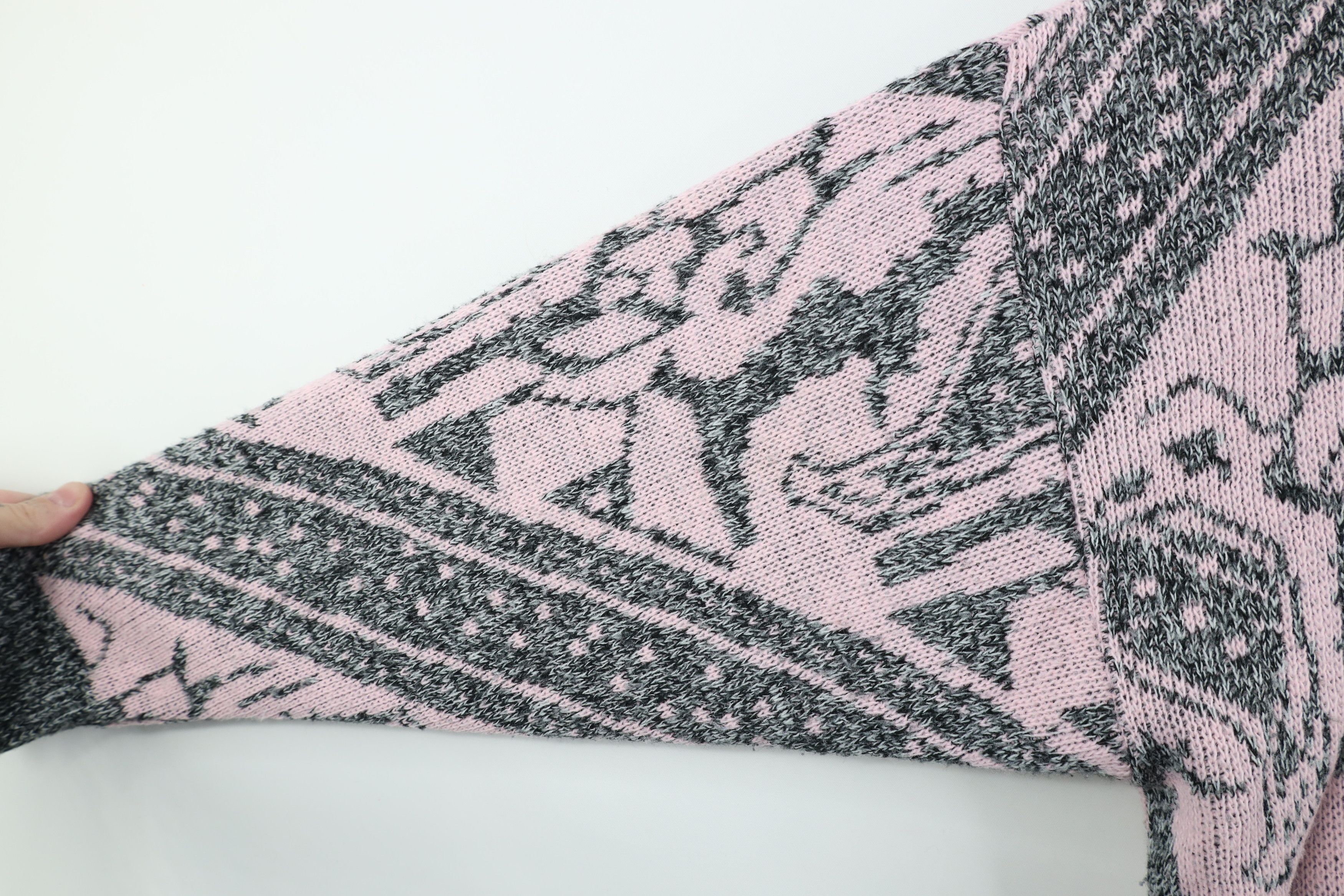 Vintage Vintage 90s Streetwear Paisley Geometric Knit Sweater USA Size L / US 10 / IT 46 - 5 Thumbnail