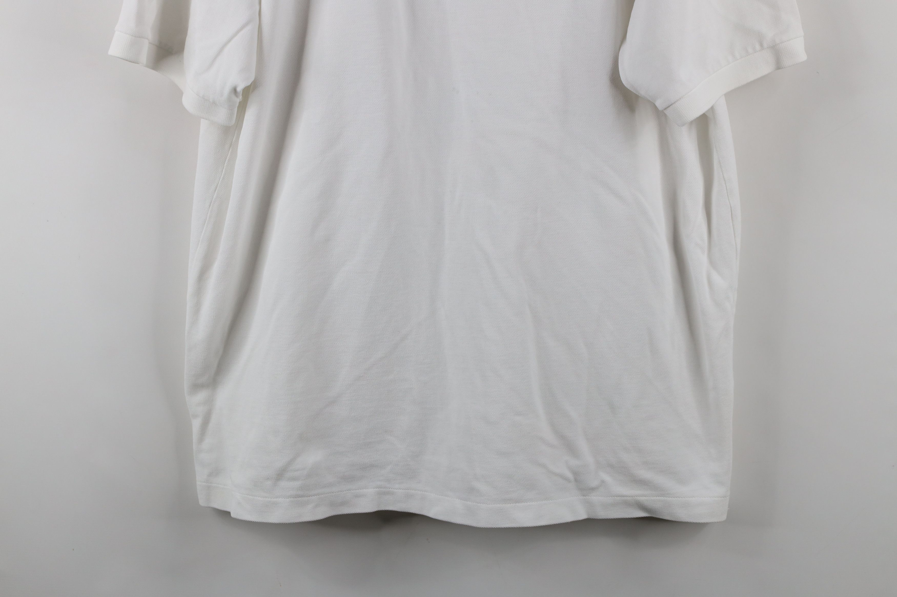 J.Crew × Vintage Vintage 90s J Crew Cotton Collared Golf Polo Shirt White Size US XL / EU 56 / 4 - 3 Thumbnail