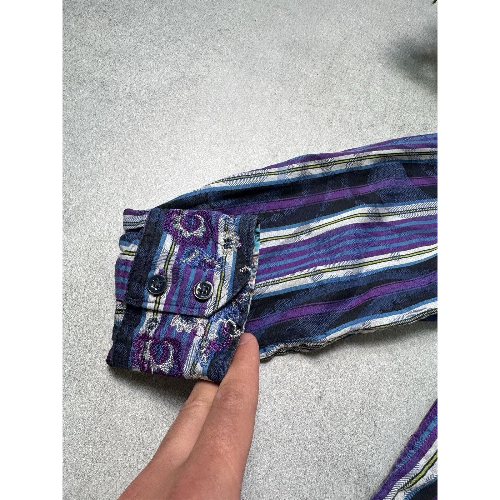 Robert Graham Robert Graham Multicolored Long Sleeve Button Up Shirt Size US M / EU 48-50 / 2 - 11 Thumbnail
