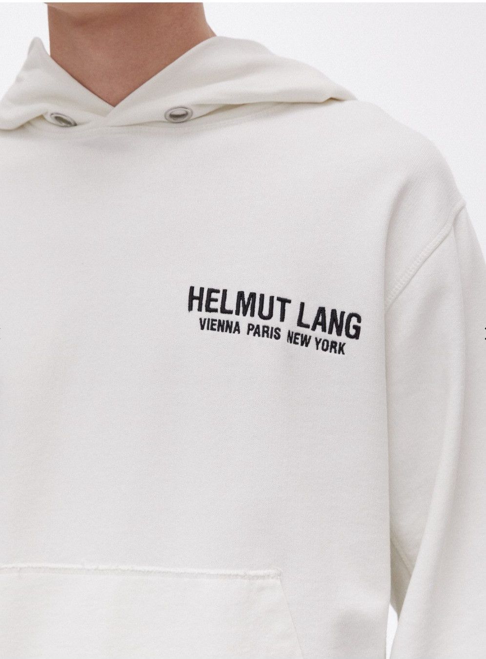 Helmut Lang Helmut Lang Eagle Hoodie Men's XL White Size US XL / EU 56 / 4 - 8 Thumbnail