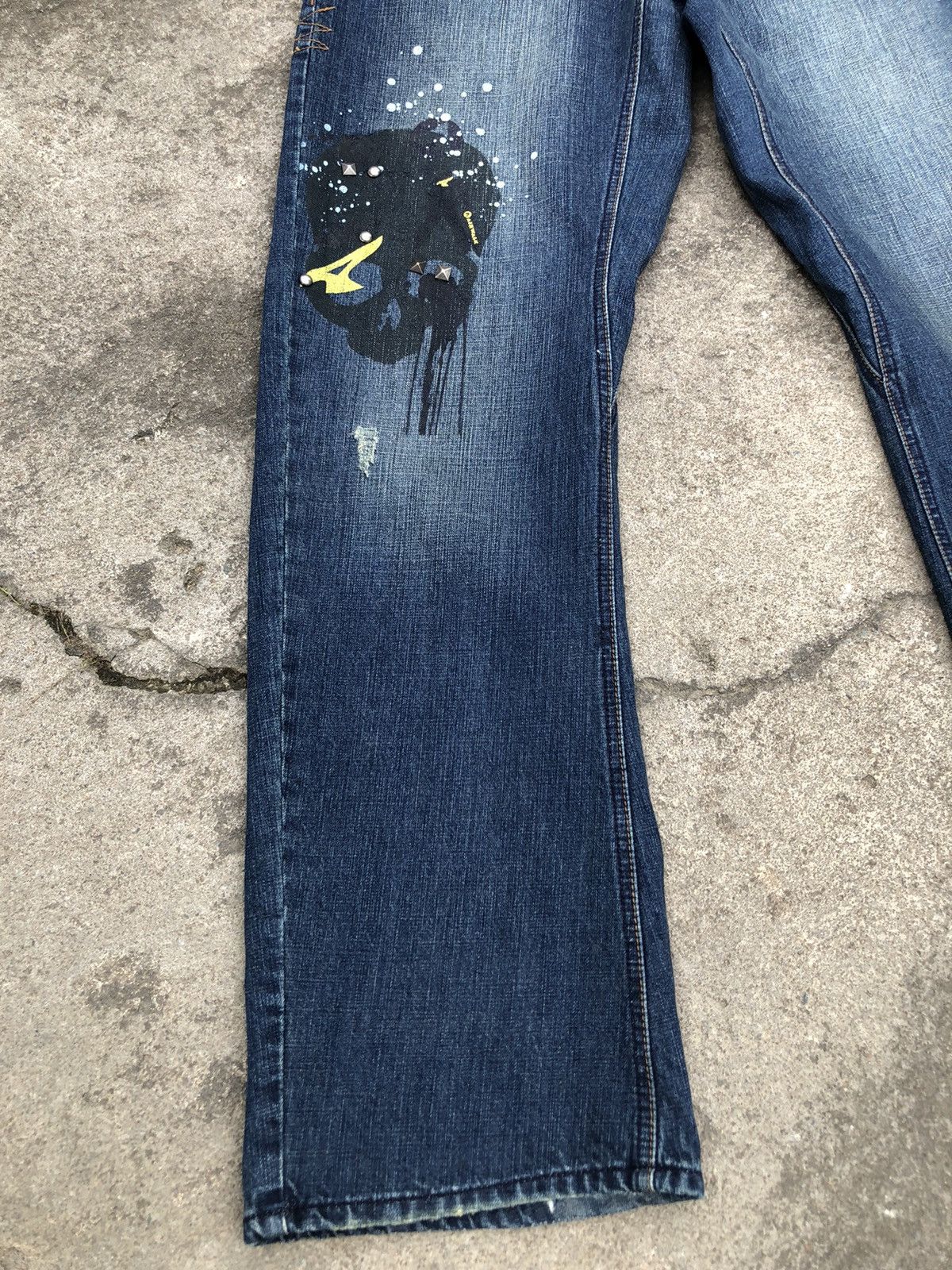 Airwalk Airwalk Vintage Baggy Distressed Denim Patch Loose Studded Size US 32 / EU 48 - 4 Thumbnail
