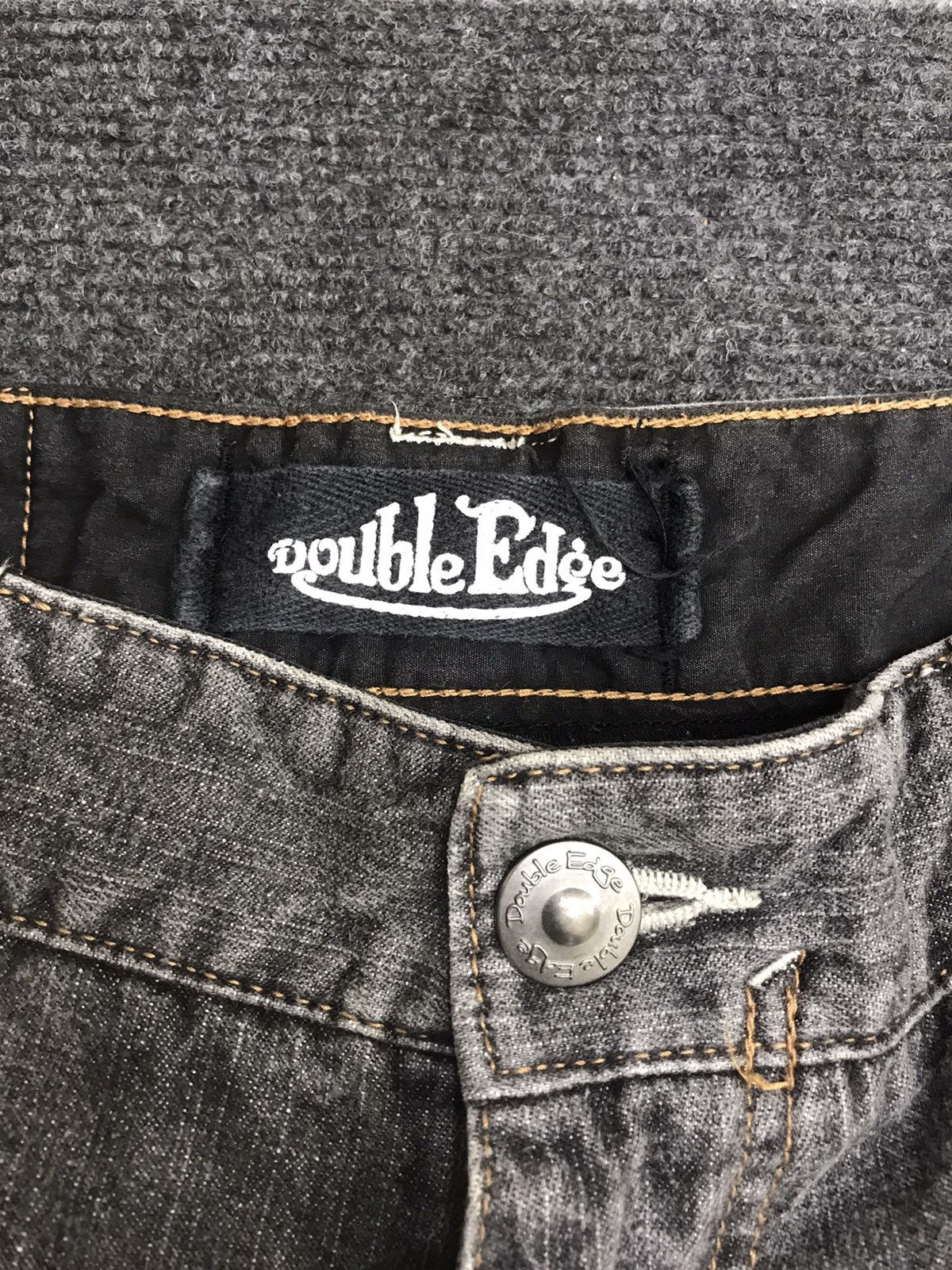 Japanese Brand DOUBLE EDGE Double Knee Baggy Light Jeans Size US 30 / EU 46 - 6 Thumbnail