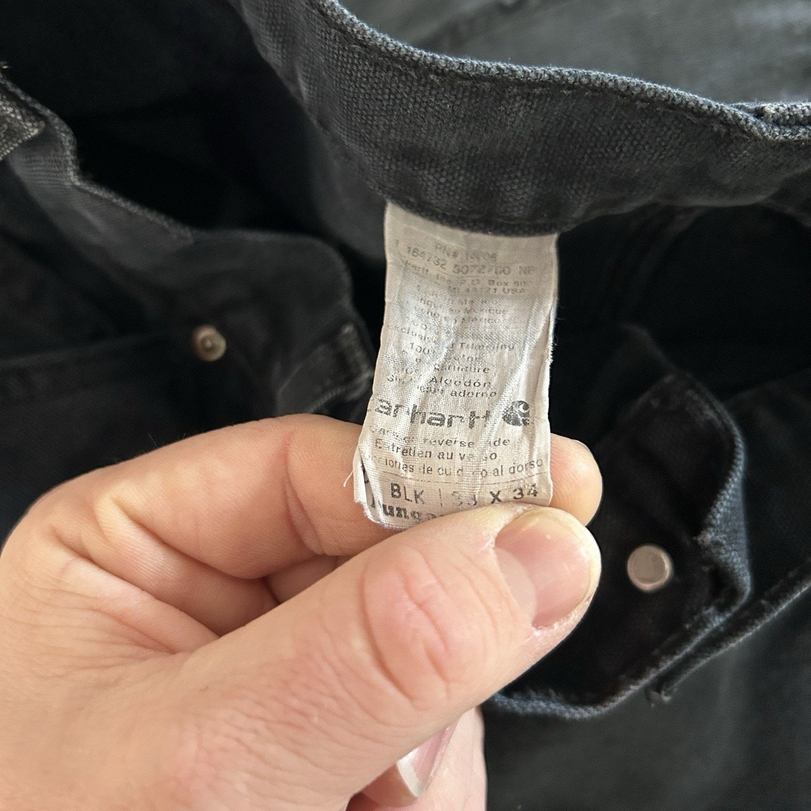 Carhartt Vintage Carhartt DoubleKnee Carpenter Pants “Black” B01 Size US 36 / EU 52 - 13 Thumbnail