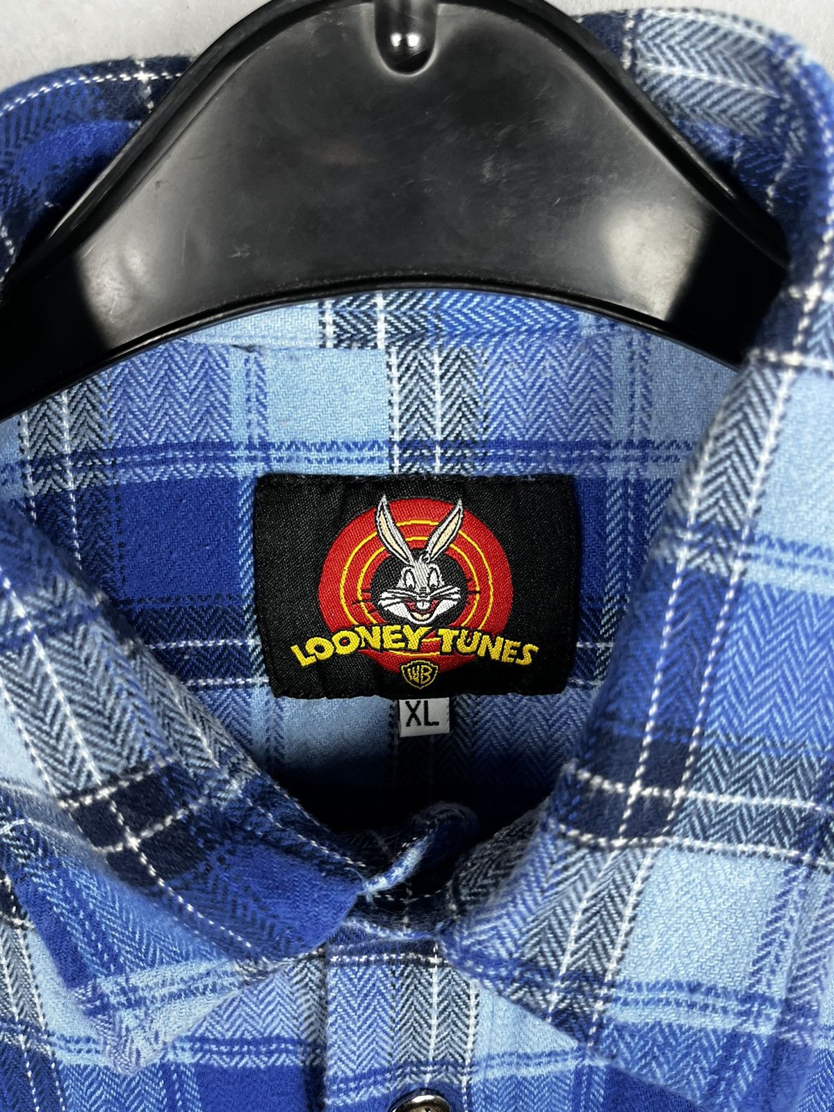 Vintage × Warner Bros Looney Tunes Shirt Button Up Flannel Merrie Melodies Size US XL / EU 56 / 4 - 2 Thumbnail