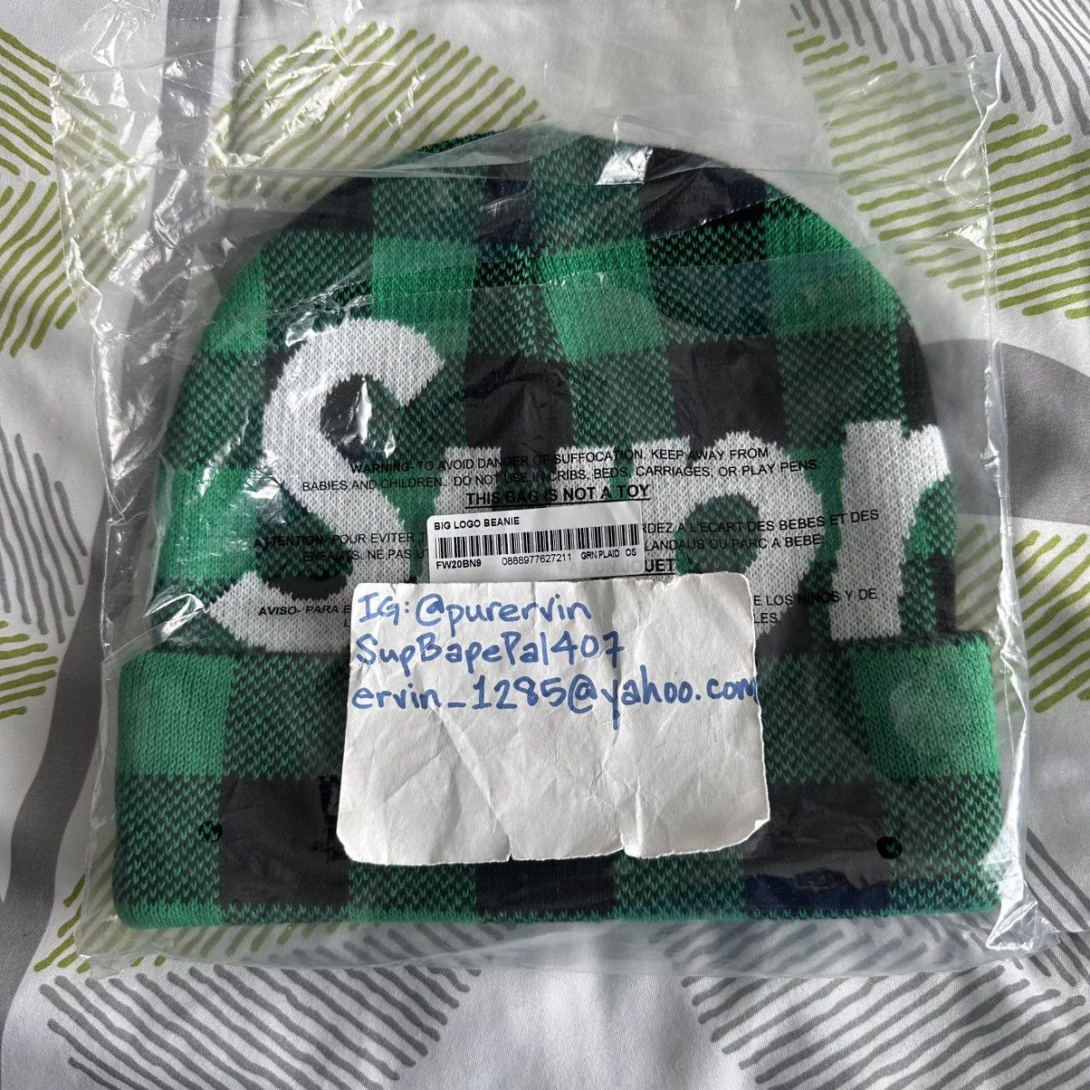 Supreme Plaid Beanie Size ONE SIZE - 5 Thumbnail