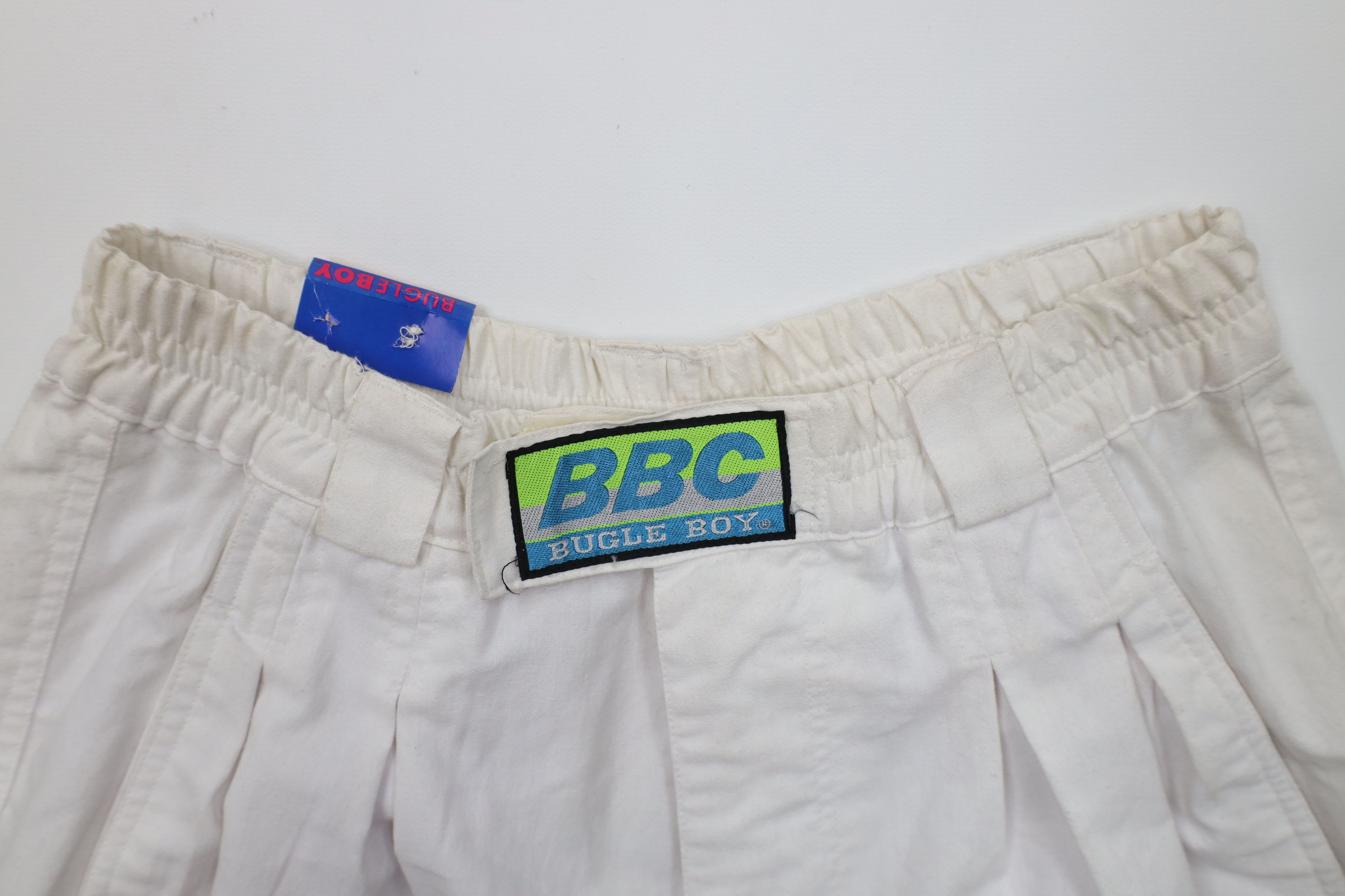 Vintage Deadstock Vintage 80s 90s Bugle Boy Pleated Pants White Size US 28 / EU 44 - 6 Thumbnail