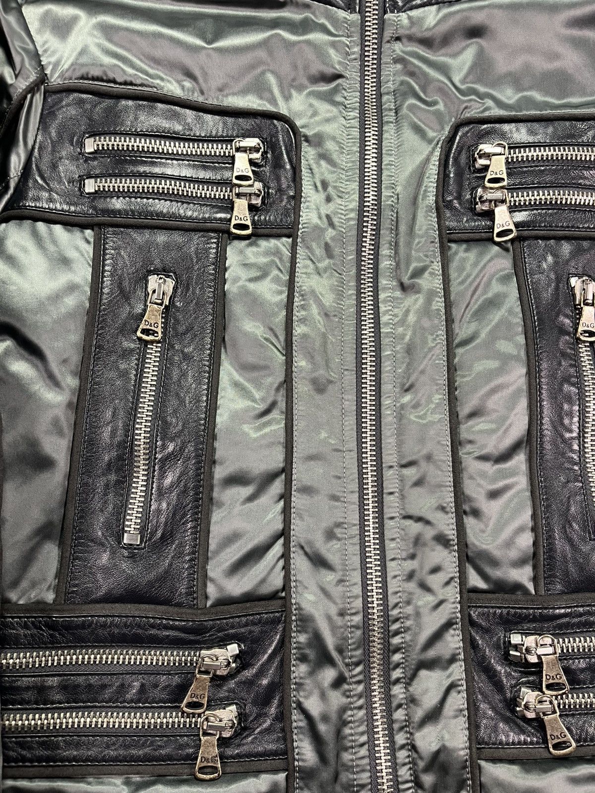 Dolce & Gabbana Dolce Gabbana FW 2007 Multi Zipper Cargo Leather Jacket 50 Size US M / EU 48-50 / 2 - 7 Thumbnail