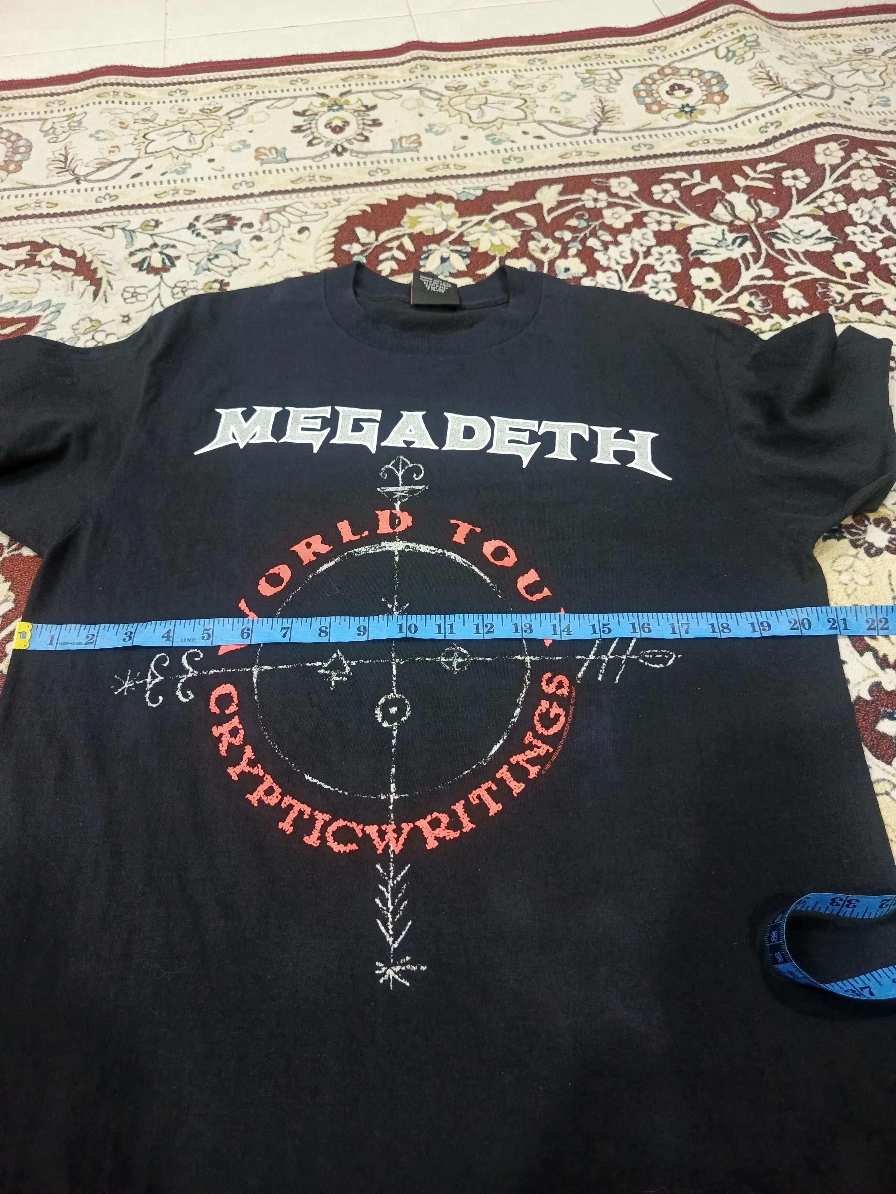 Megadeth Vintage 90s Megadeth Size US L / EU 52-54 / 3 - 10 Thumbnail