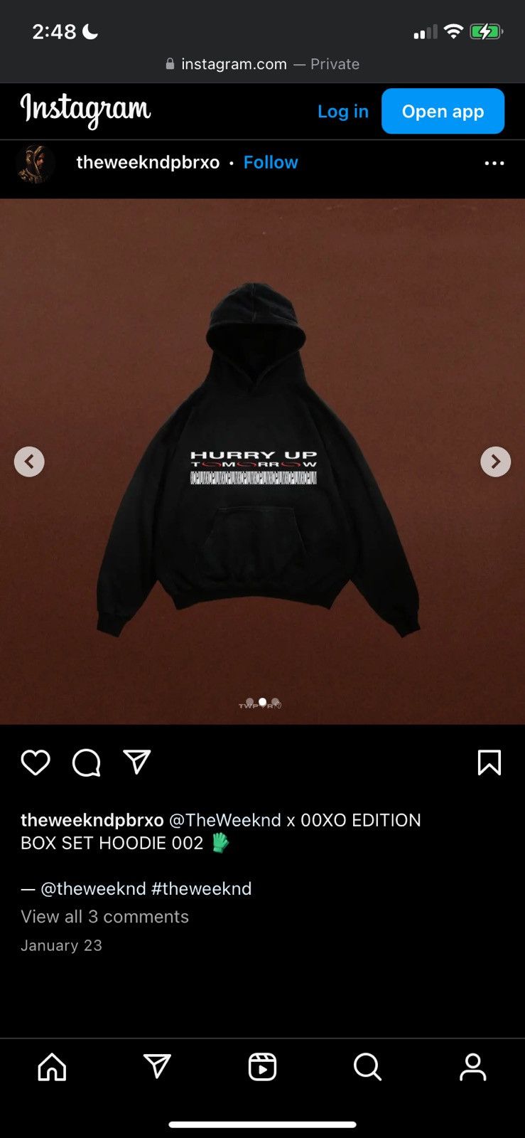 The Weeknd Playboi Carti XO Opium Weeknd Hoodie and CD Box Set Size US XL / EU 56 / 4 - 8 Thumbnail