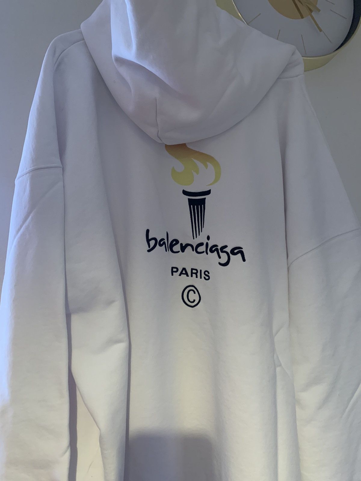 Balenciaga Balenciaga Paris Olympic Oversized Hoodie Size US XL / EU 56 / 4 - 6 Thumbnail
