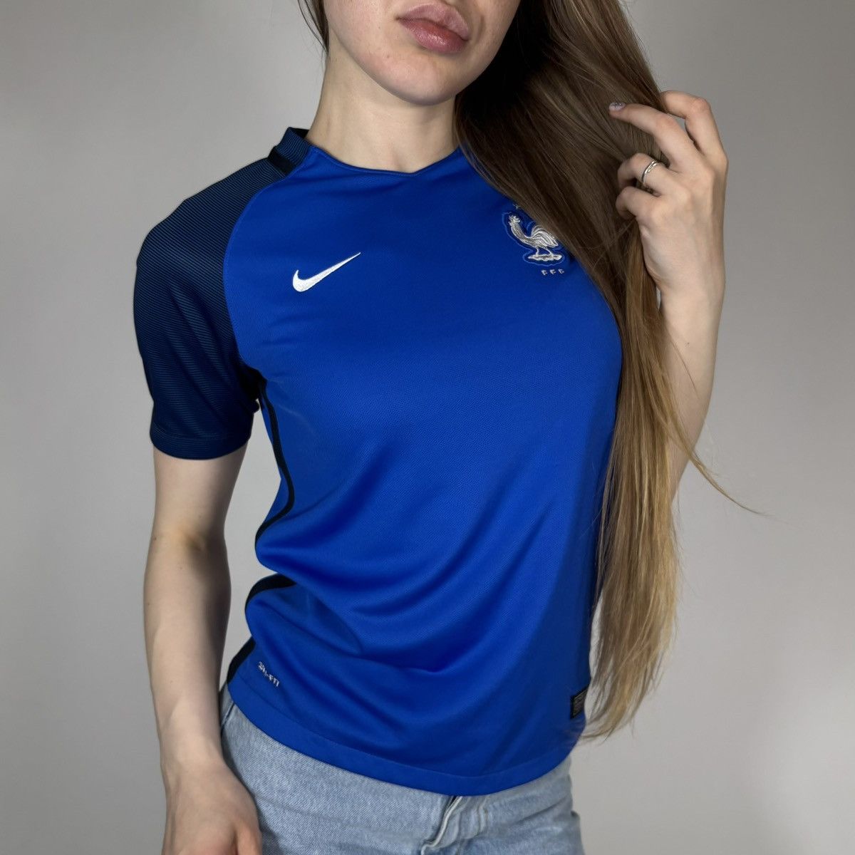 Nike Vintage Y2K Nike France Soccer Blokecore Style Jersey Tshirt Size S / US 4 / IT 40 - 1 Thumbnail