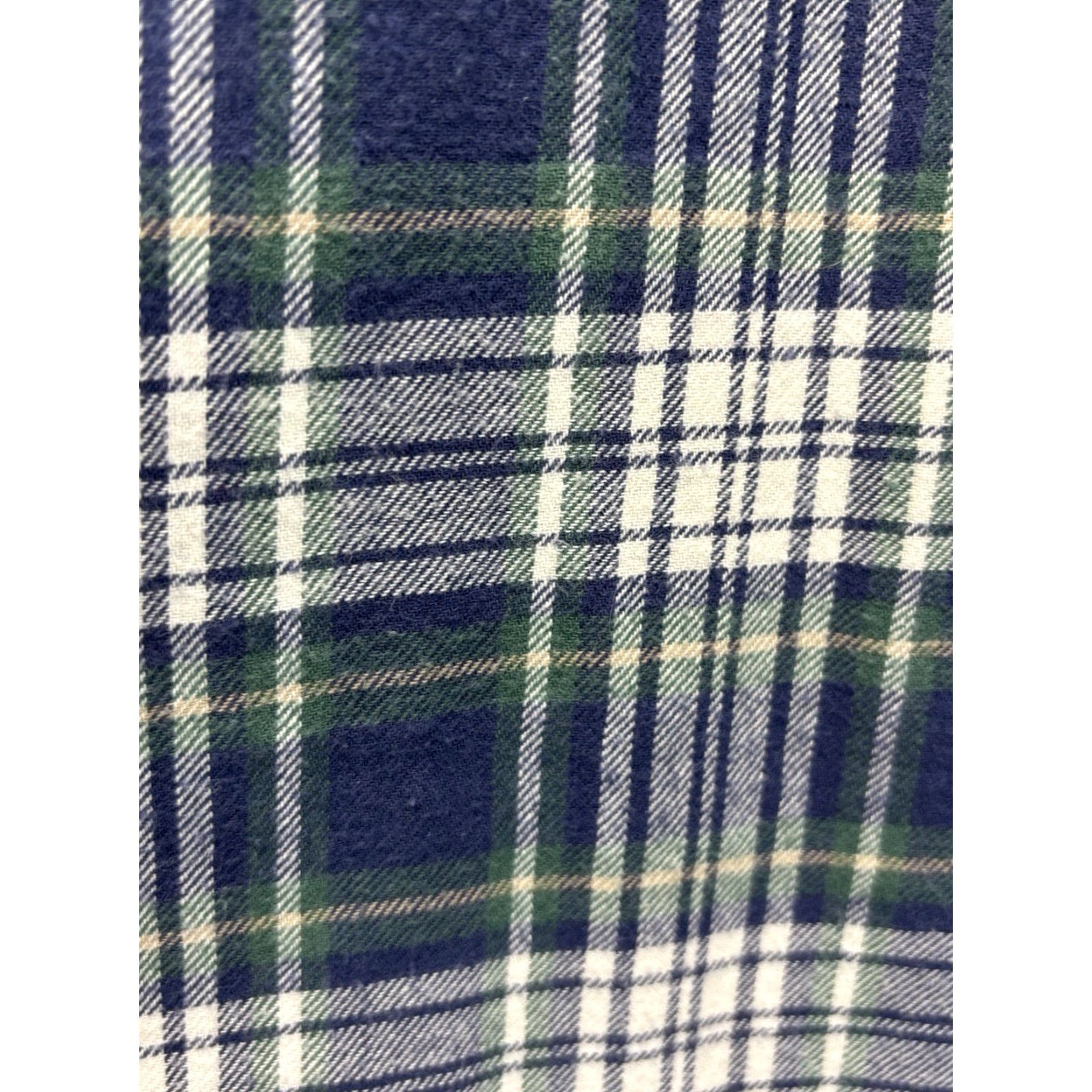 Vintage Onward Reserve Shirt Mens X-Large Tailored Fit Flannel Button Up Blue Plaid Size US XL / EU 56 / 4 - 4 Thumbnail