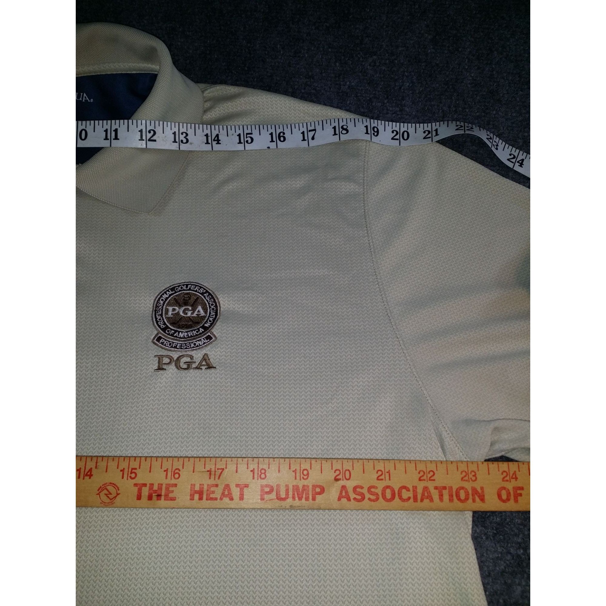 Antigua PGA Golf Polo Men Sz XL Antigua Cream Desert Dry Xtra Lite S Size US XL / EU 56 / 4 - 5 Thumbnail
