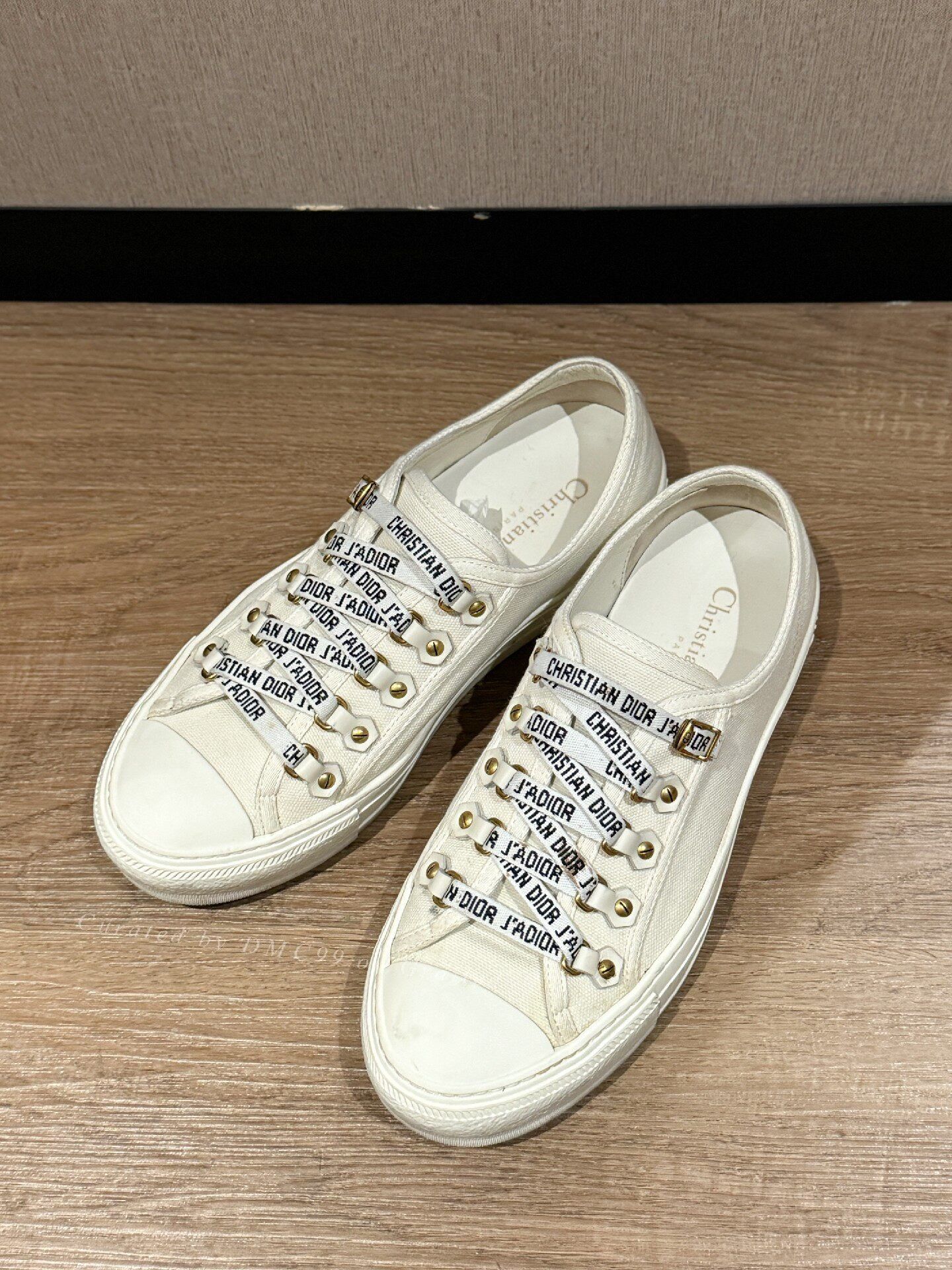 Dior Dior Walk'n Classic Cross-Strap Canvas White Shoes Size US 6 / IT 36 - 1 Thumbnail