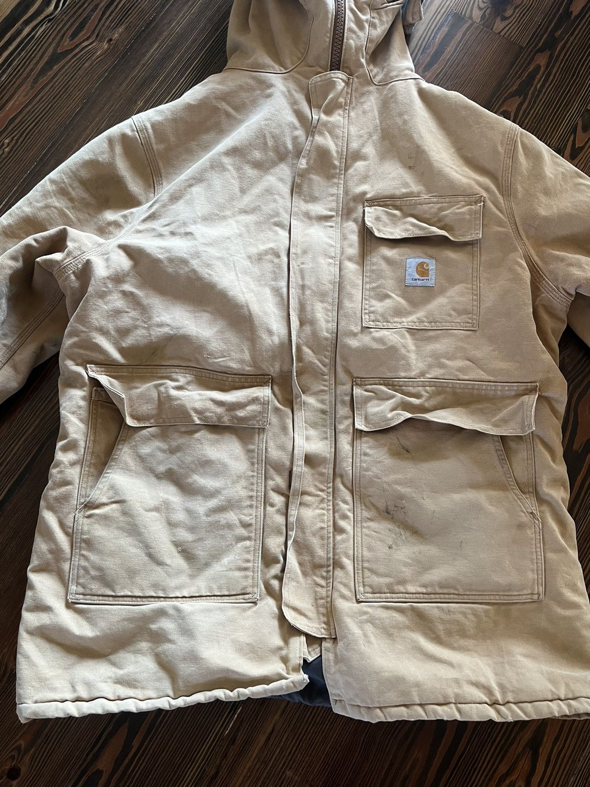 Carhartt × Vintage Carhartt Vintage Hooded Parka Size US XL / EU 56 / 4 - 2 Thumbnail