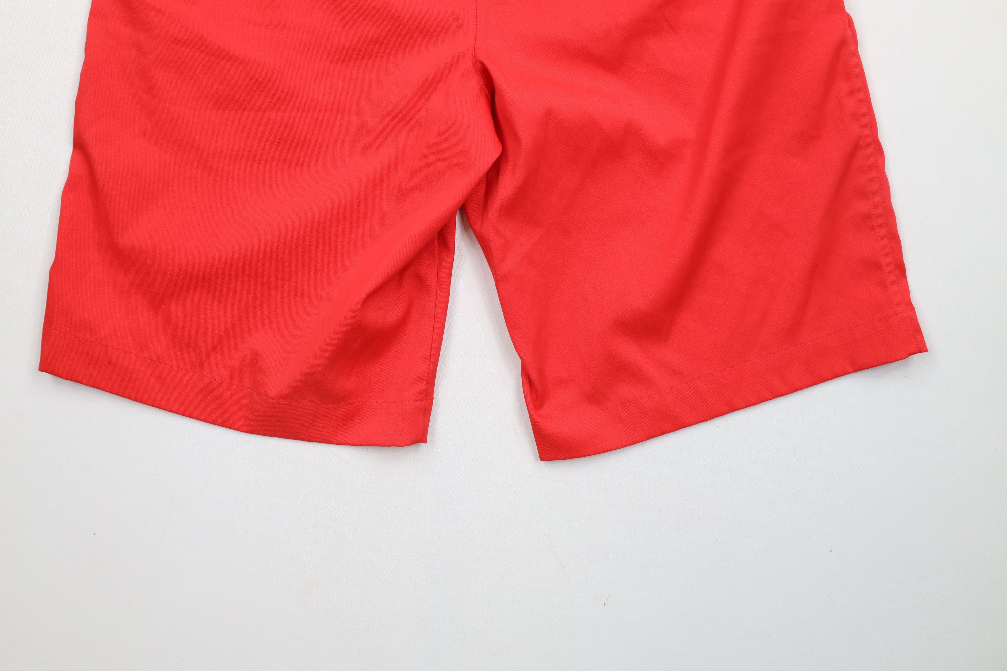 Nike × Vintage Nike Golf Flat Front Golfing Chino Shorts Solar Red Size US 30 / EU 46 - 12 Thumbnail