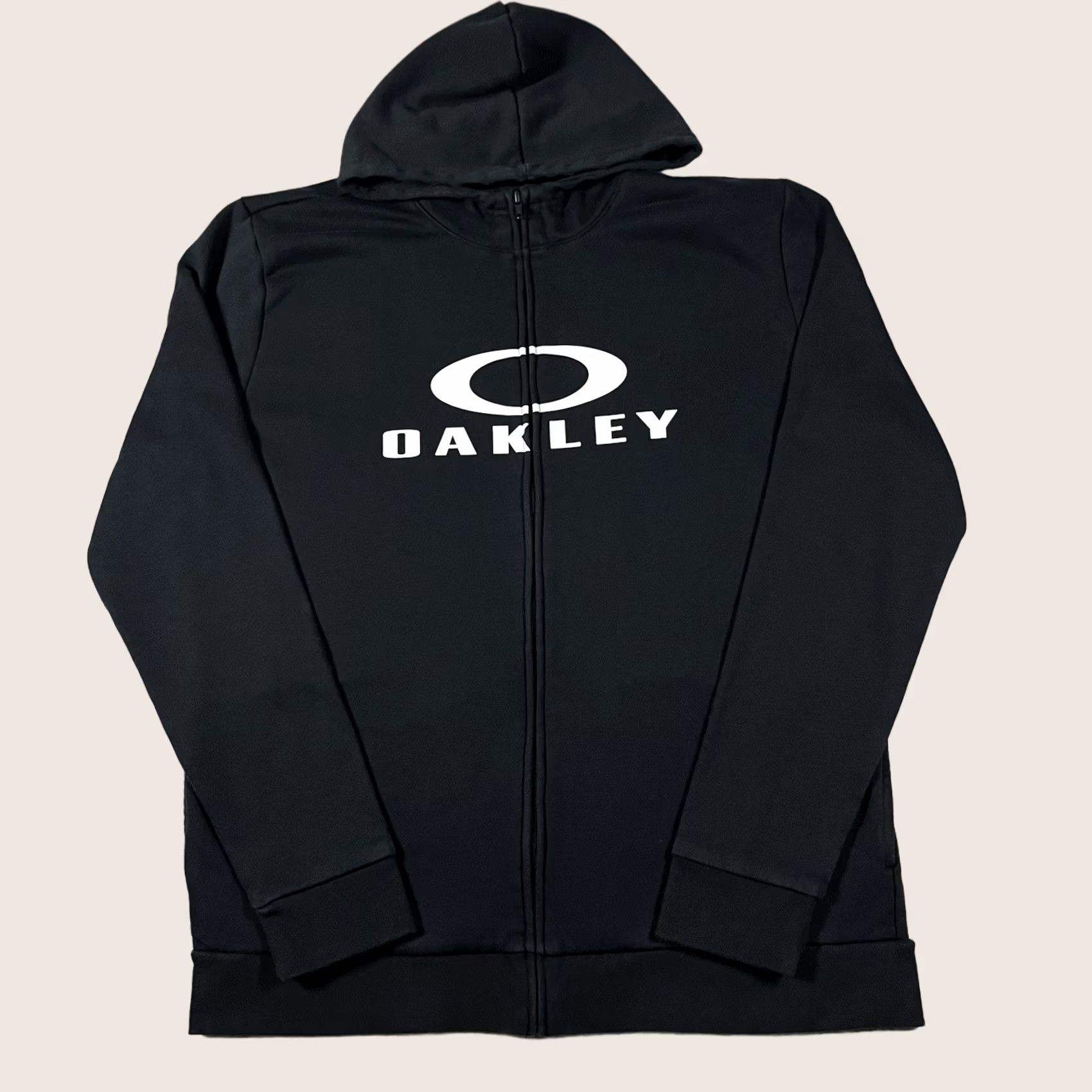Oakley Oakley Hoodie Mens L Black Full Zip Center O Logo Sweatshirt Y2K Skate Surf Size US L / EU 52-54 / 3 - 1 Thumbnail