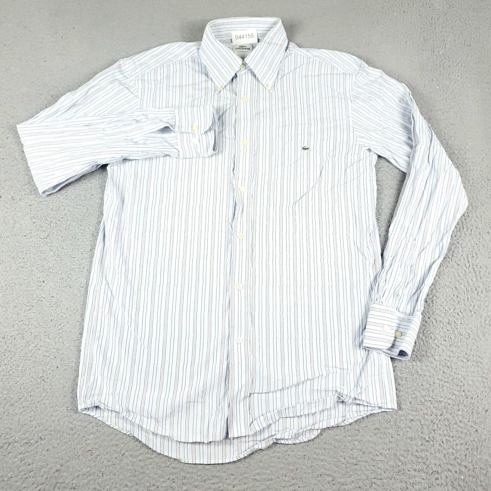 Lacoste VINTAGE Lacoste Shirt Men Size 38 Long Sleeve Blue Striped Button Up Casual Spring Fall Men Size US M / EU 48-50 / 2 - 3 Thumbnail