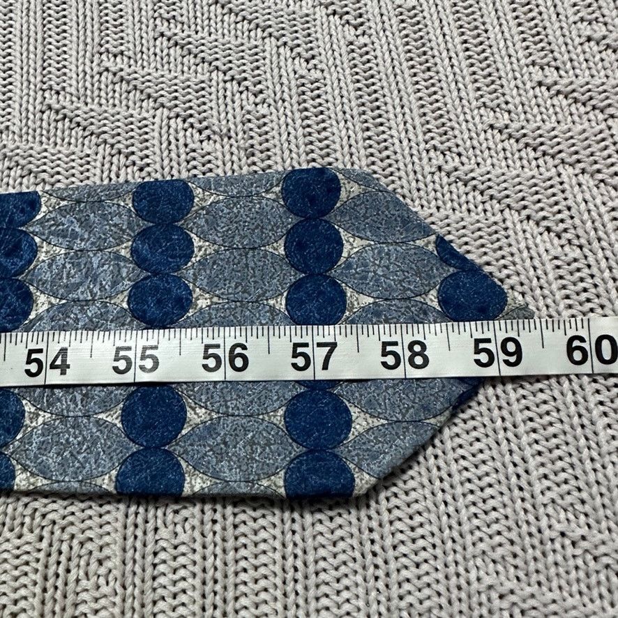 Oleg Cassini Vintage Oleg Cassini blue abstract horizontal stripe tie Size ONE SIZE - 4 Thumbnail