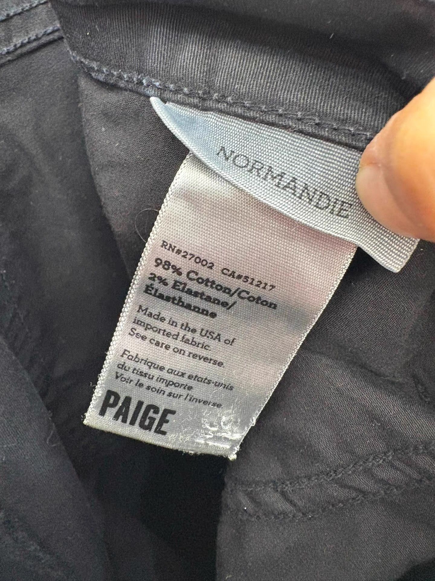 Paige PAIGE Men's Black Casual Pants K29 Size US 34 / EU 50 - 6 Thumbnail