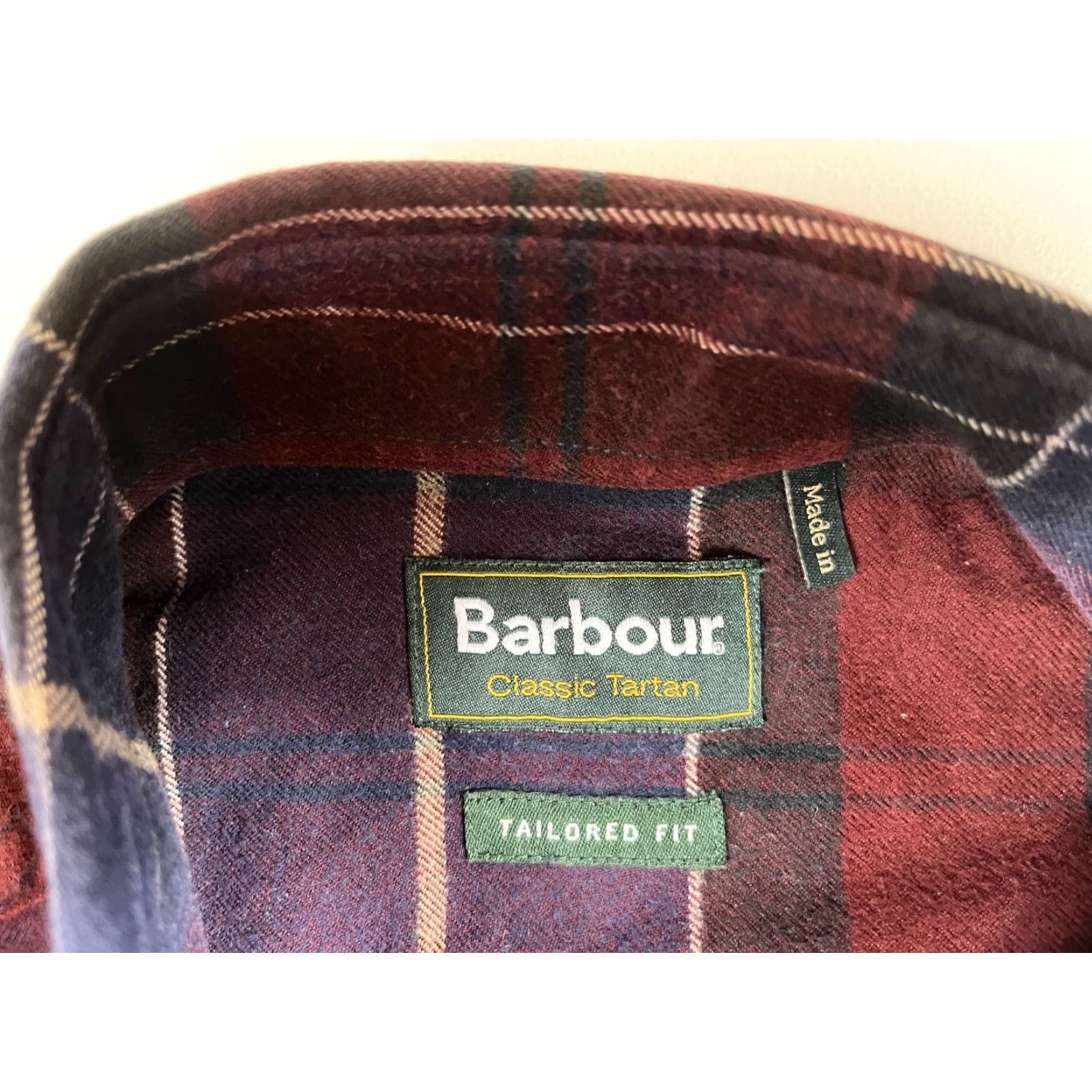 Barbour Barbour Mens Button-Up Shirt Tailored Fit Classic Tartan Lustleigh S Small Multicolor 100% Cotton Flannel Shirt Mens Size US S / EU 44-46 / 1 - 4 Thumbnail