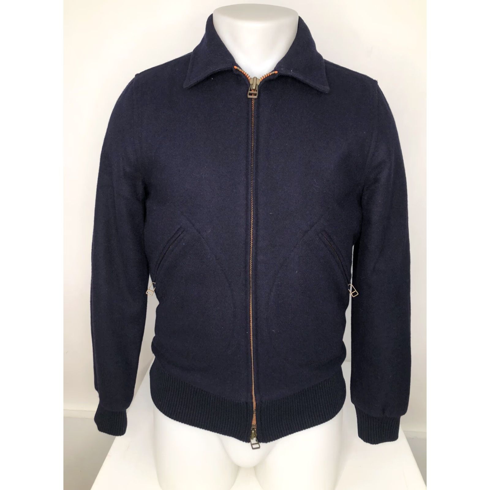 Vintage JACK SPADE Bleeker Street Jacket - Mens XS Navy 80% Wool, Wool Outer Shell, Regular Size, Blue, Coat, 90s? Size US XS / EU 42 / 0 - 2 Thumbnail