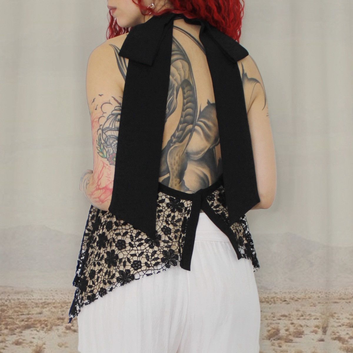 Other 🎶BLACK LACE HALTER TOP🎶 Size S / US 4 / IT 40 - 3 Thumbnail