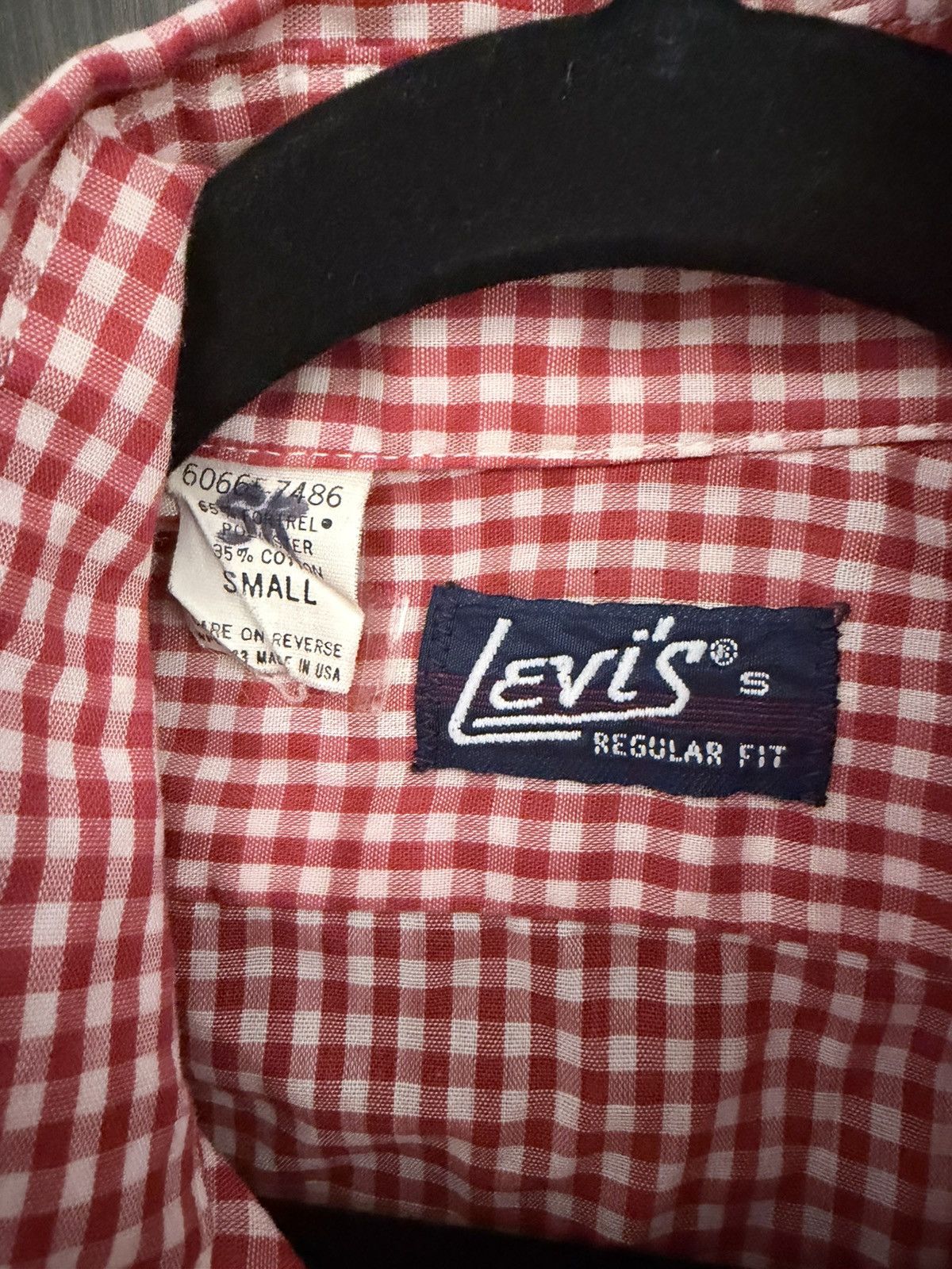 Levi's Vintage Clothing Vintage Levis Gingham Shirt Size US S / EU 44-46 / 1 - 4 Thumbnail