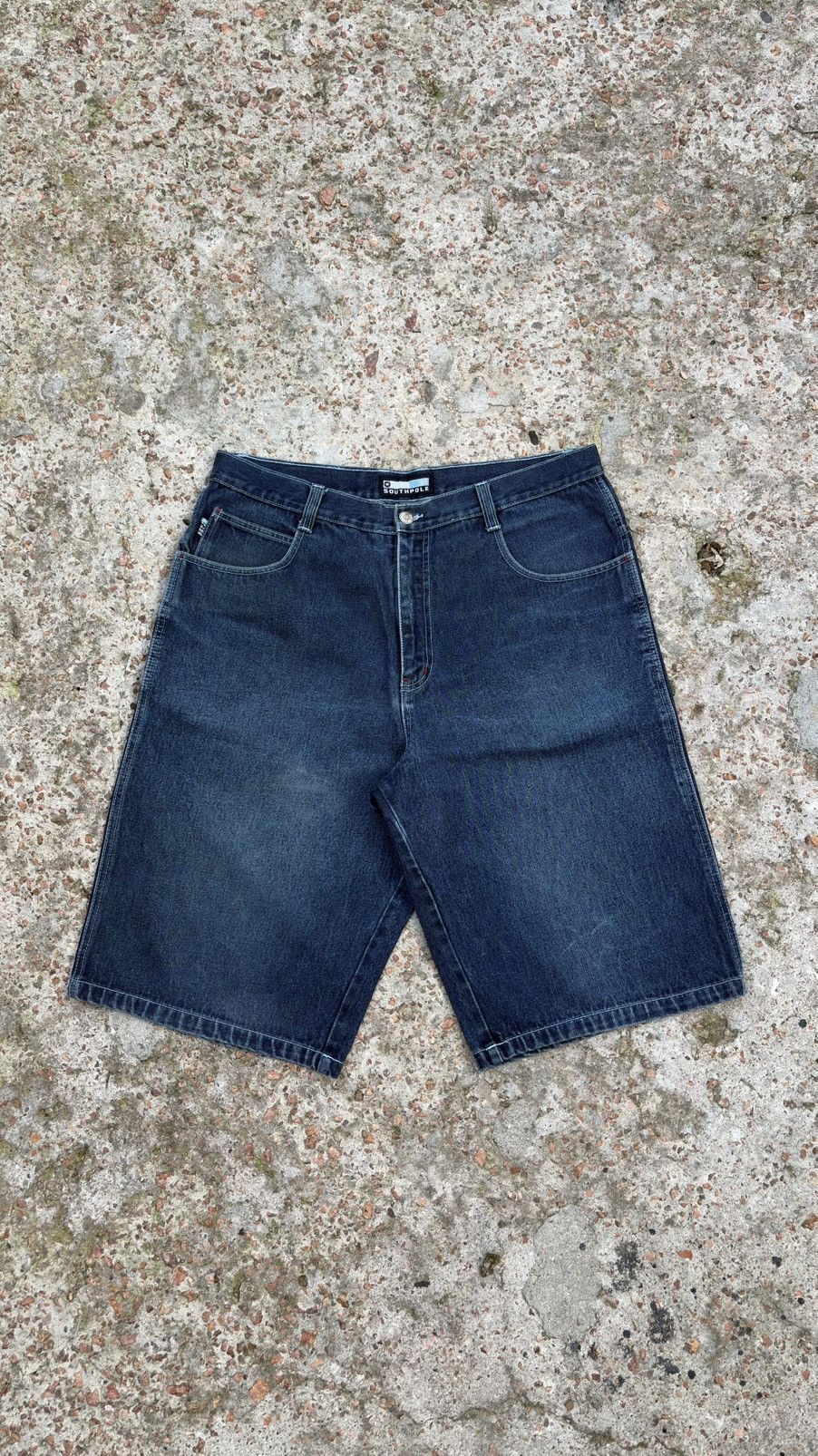 Southpole Vtg Southpole Baggy Denim Jorts Embroidered Hip Hop Y2K 38 Size US 38 / EU 54 - 2 Thumbnail
