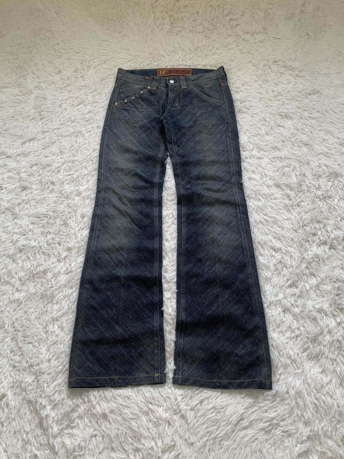 Notify Rare Notify Punk Studded Flared Jeans Size US 32 / EU 48 - 1 Thumbnail