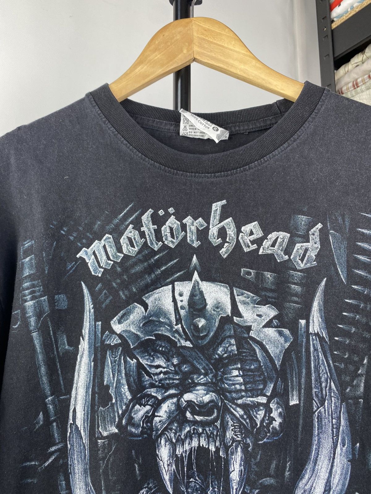 Band Tees × Vintage 🔥VNTG Motorhead Kiss of Death Black Gothic Tee Rock Metal xl Size US XL / EU 56 / 4 - 2 Thumbnail