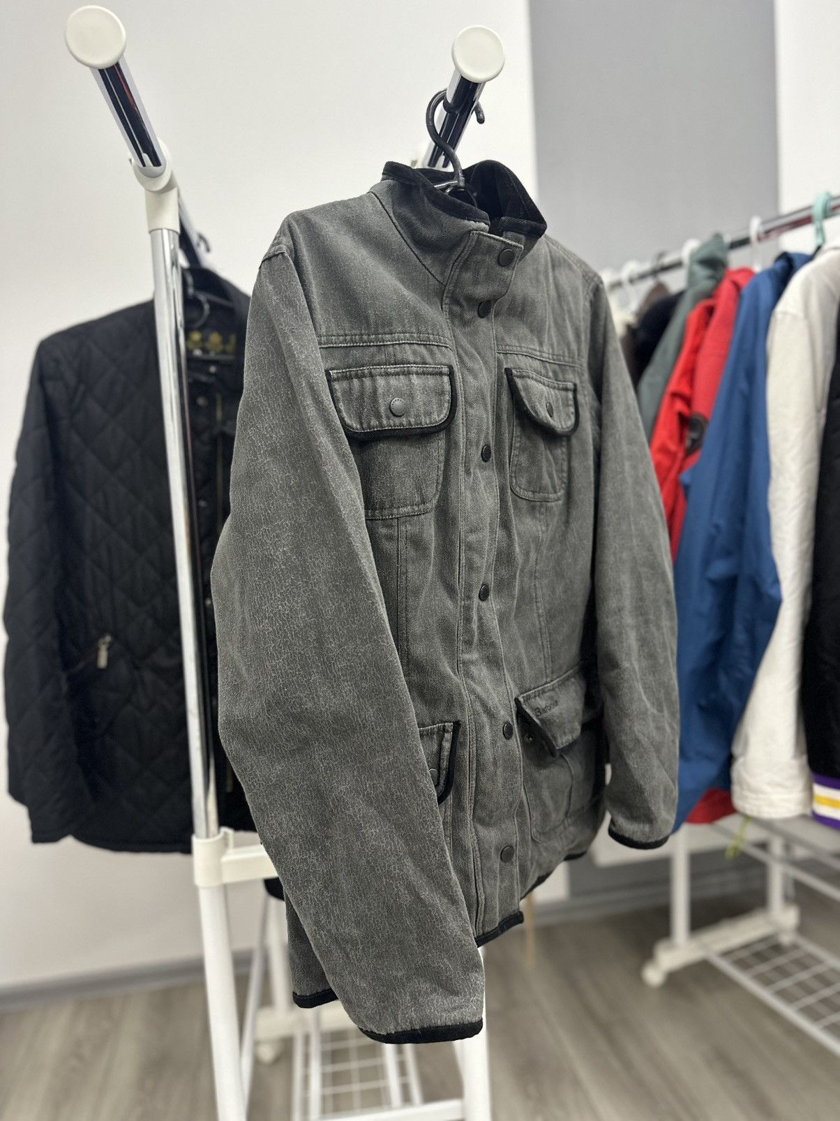Barbour Barbour Gray Garment Dyed Jacket Size US S / EU 44-46 / 1 - 5 Thumbnail
