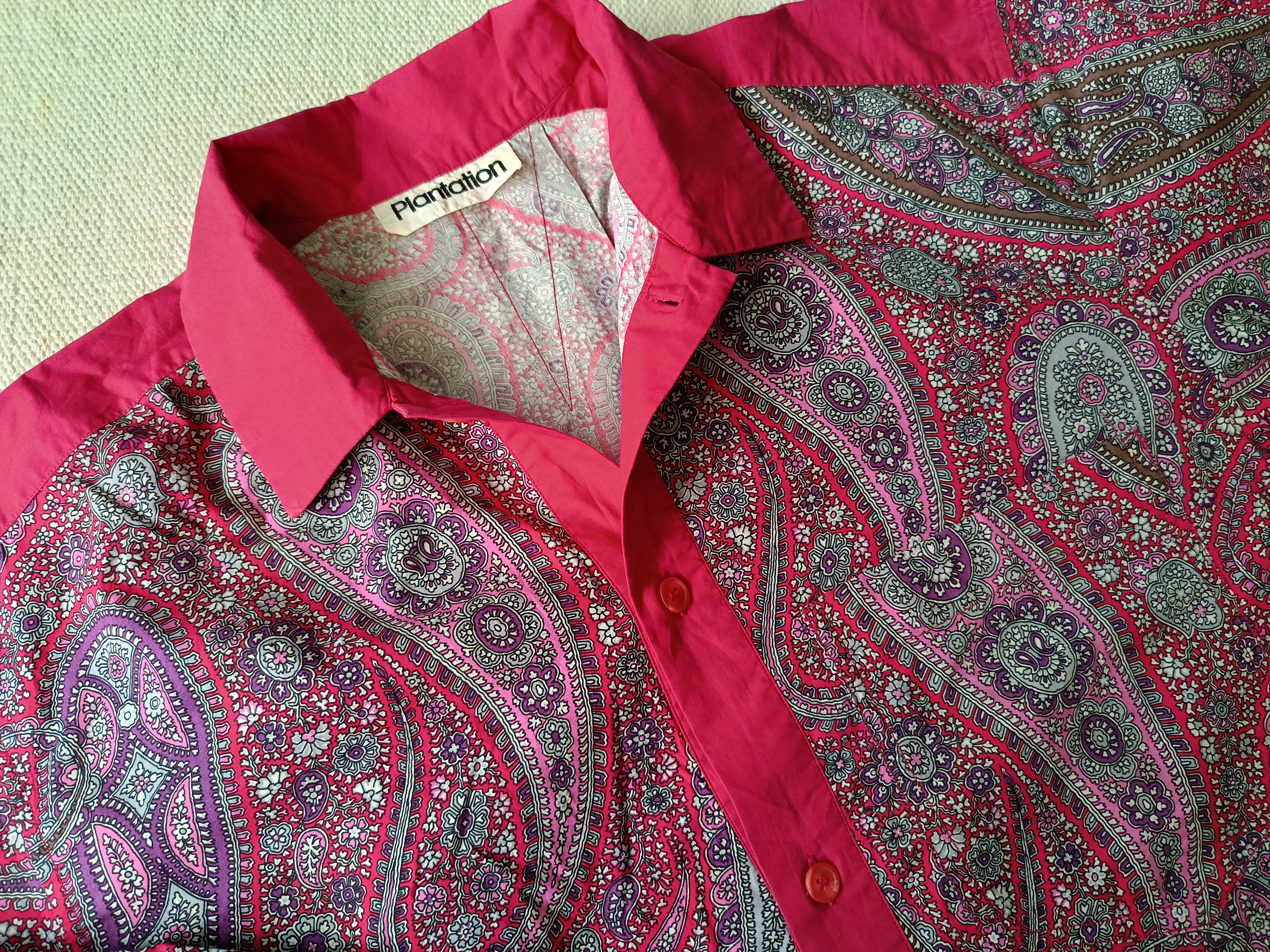 Issey Miyake × Japanese Brand Plantation by Issey Miyake Japan vintage paisley 90s shirt Size US M / EU 48-50 / 2 - 13 Thumbnail