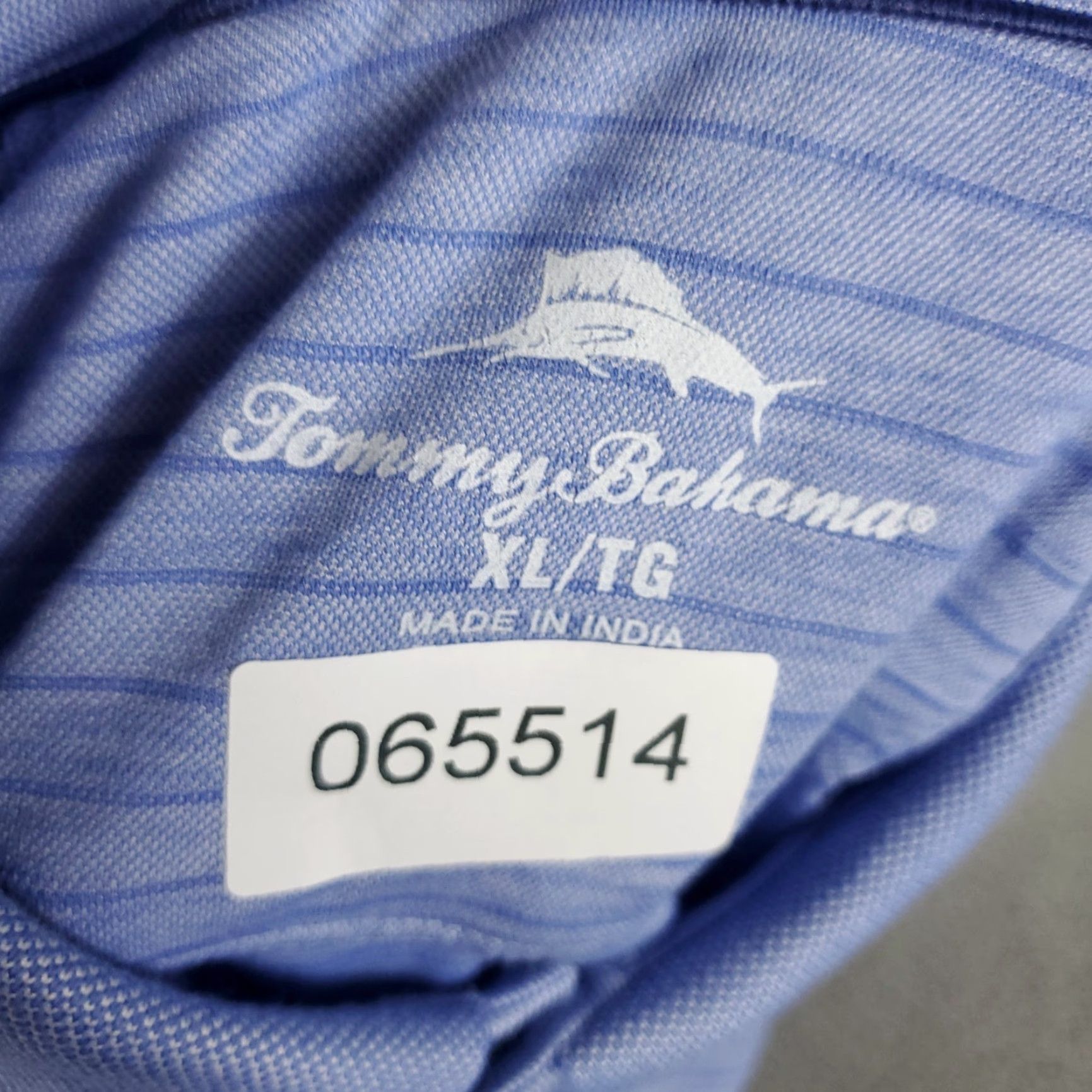 Tommy Bahama Tommy Bahama Polo Shirt Mens XL Blue Striped Marlin Golf Short Sleeve Shirt Size US XL / EU 56 / 4 - 6 Thumbnail