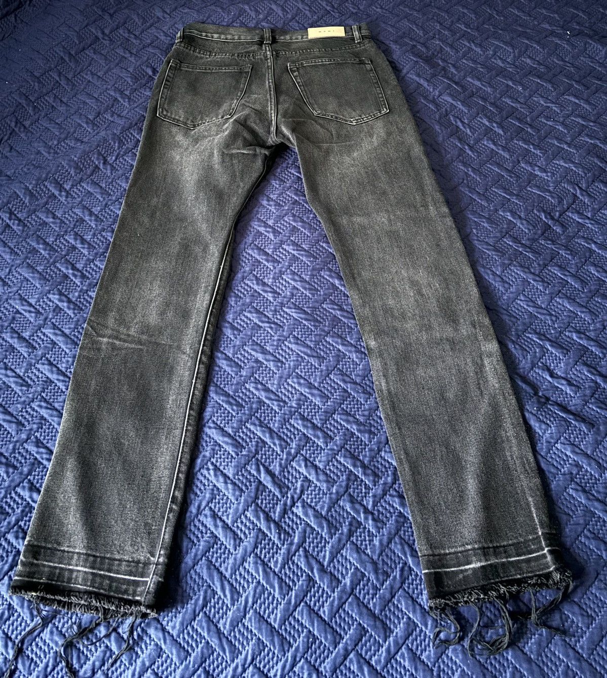 MNML MNML Black D212 Denim Jeans Distressed Size US 32 / EU 48 - 3 Thumbnail