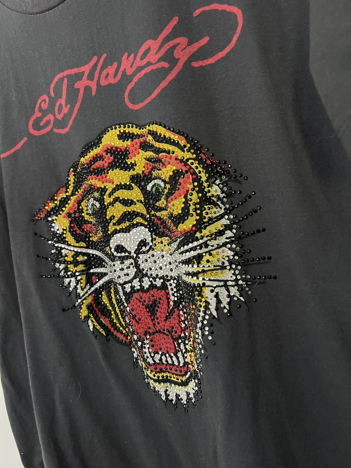 Ed Hardy Y2K Ed Hardy Gemstone Tiger Print T-Shirt Size US M / EU 48-50 / 2 - 2 Thumbnail