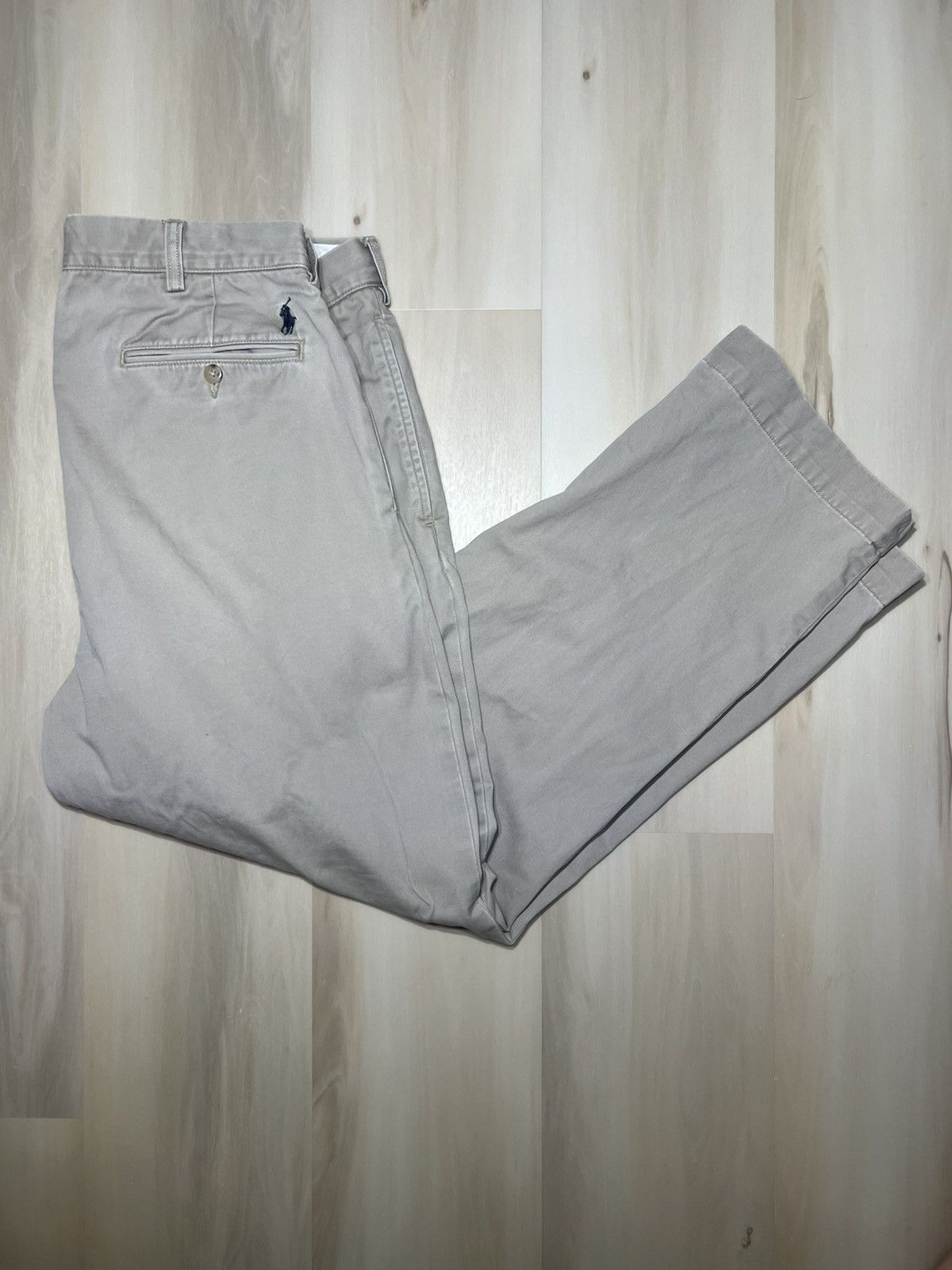 Polo Ralph Lauren Vintage Polo Ralph Lauren Ethan chino pleated trousers 36x29 Size US 36 / EU 52 - 1 Thumbnail
