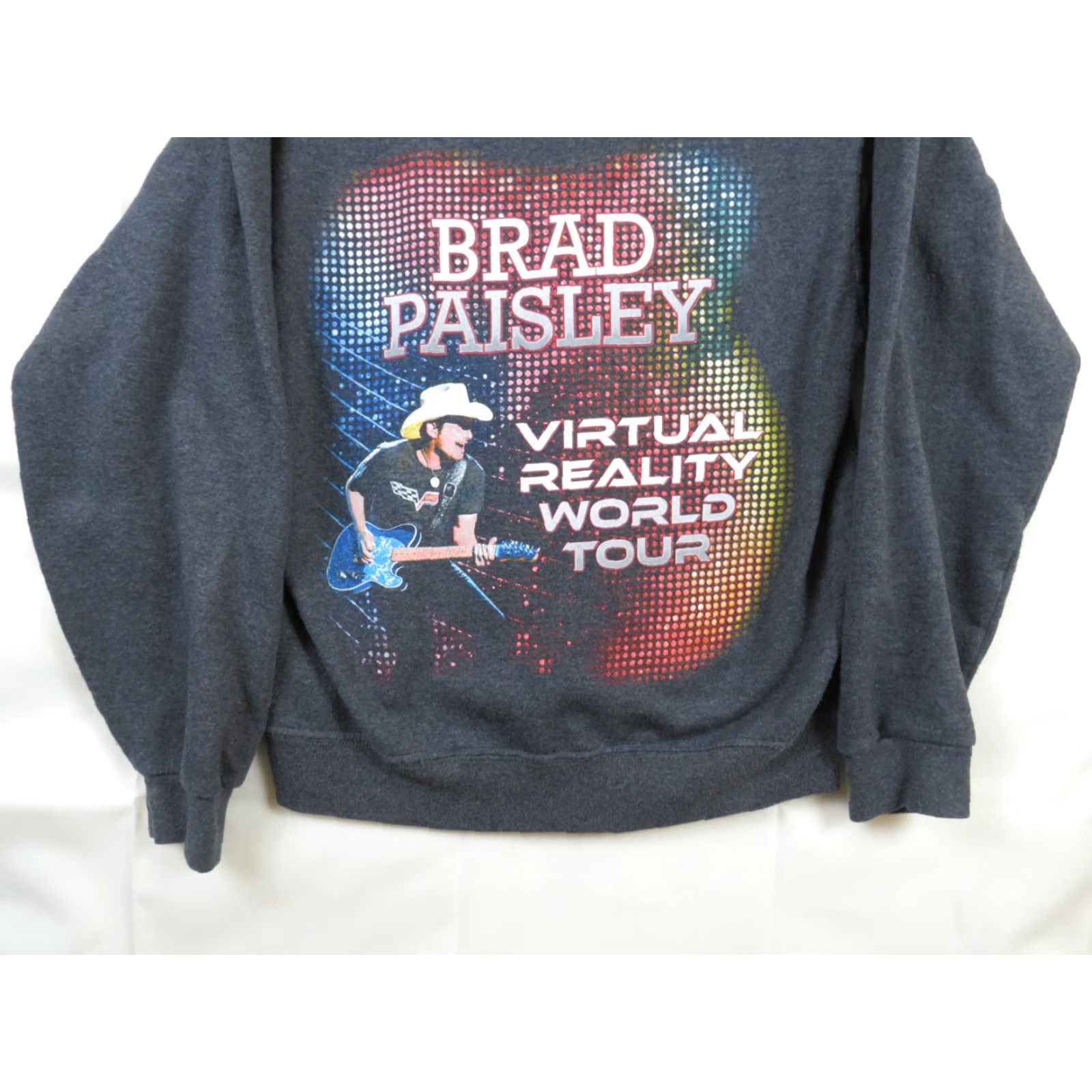 Jerzees Brad Paisley Virtual Reality World Tour Mens Hoodie Sweatshirt Sz S Gray JERZEES Graphic Print Pullover Casual Long Sleeve Colorful Music Country Size US S / EU 44-46 / 1 - 2 Thumbnail