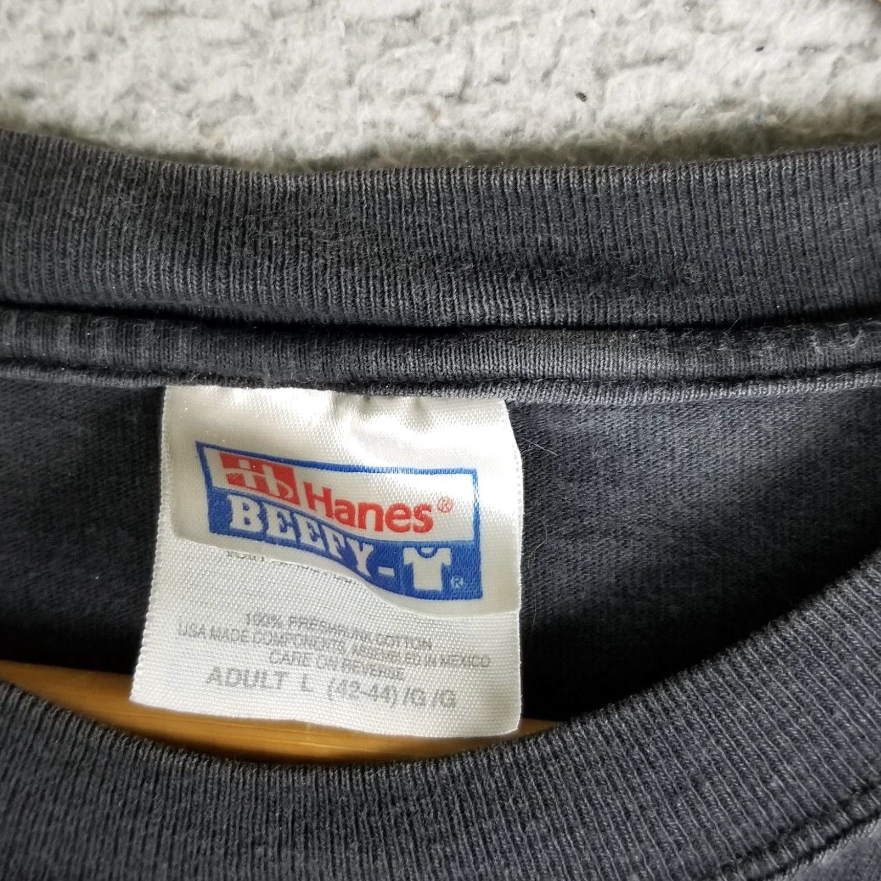 Vintage VINTAGE Police US Navy Grunge Shirt Adult Large Long Sleeve Black 90s Military Mens Size US L / EU 52-54 / 3 - 4 Thumbnail