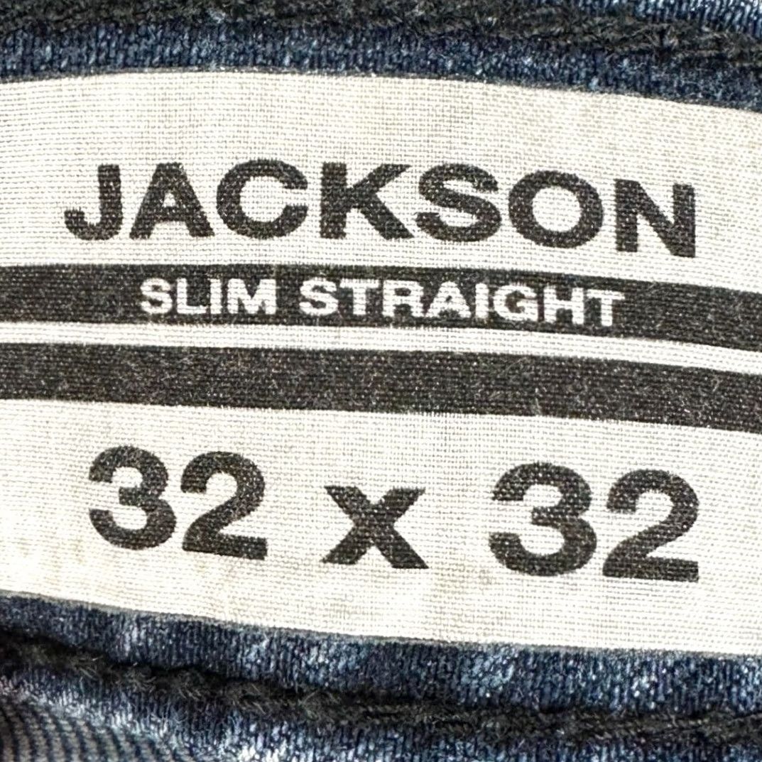 Buffalo David Bitton Buffalo David Bitton Jackson Jeans Mens 32X32 Blue Slim Straight 5 Pocket EUC Size US 32 / EU 48 - 3 Thumbnail