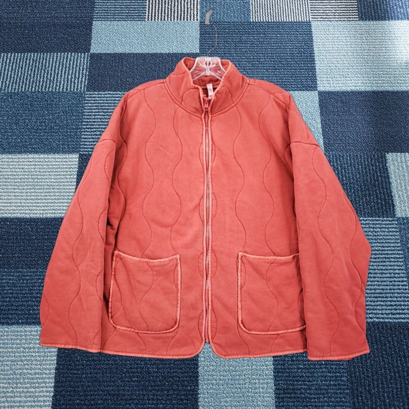 Fabletics Fabletics Jacket Womens M Medium Orange Tedi Quilted Full Zip Long Sleeve Cotton Size M / US 6-8 / IT 42-44 - 1 Thumbnail