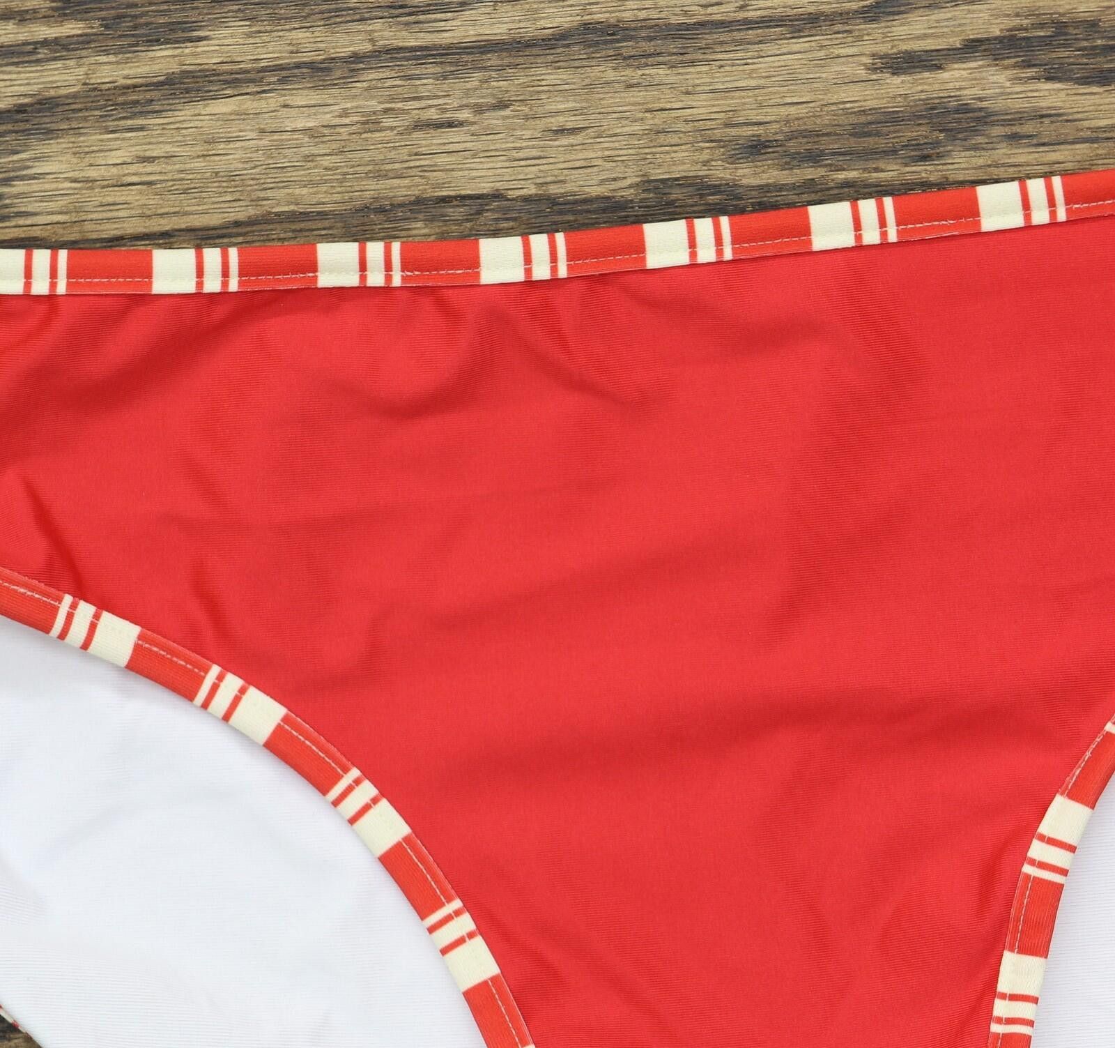 Aquascutum Aqua On Waistband Swim Bikini Bottoms Red See Measurements Size ONE SIZE - 3 Thumbnail